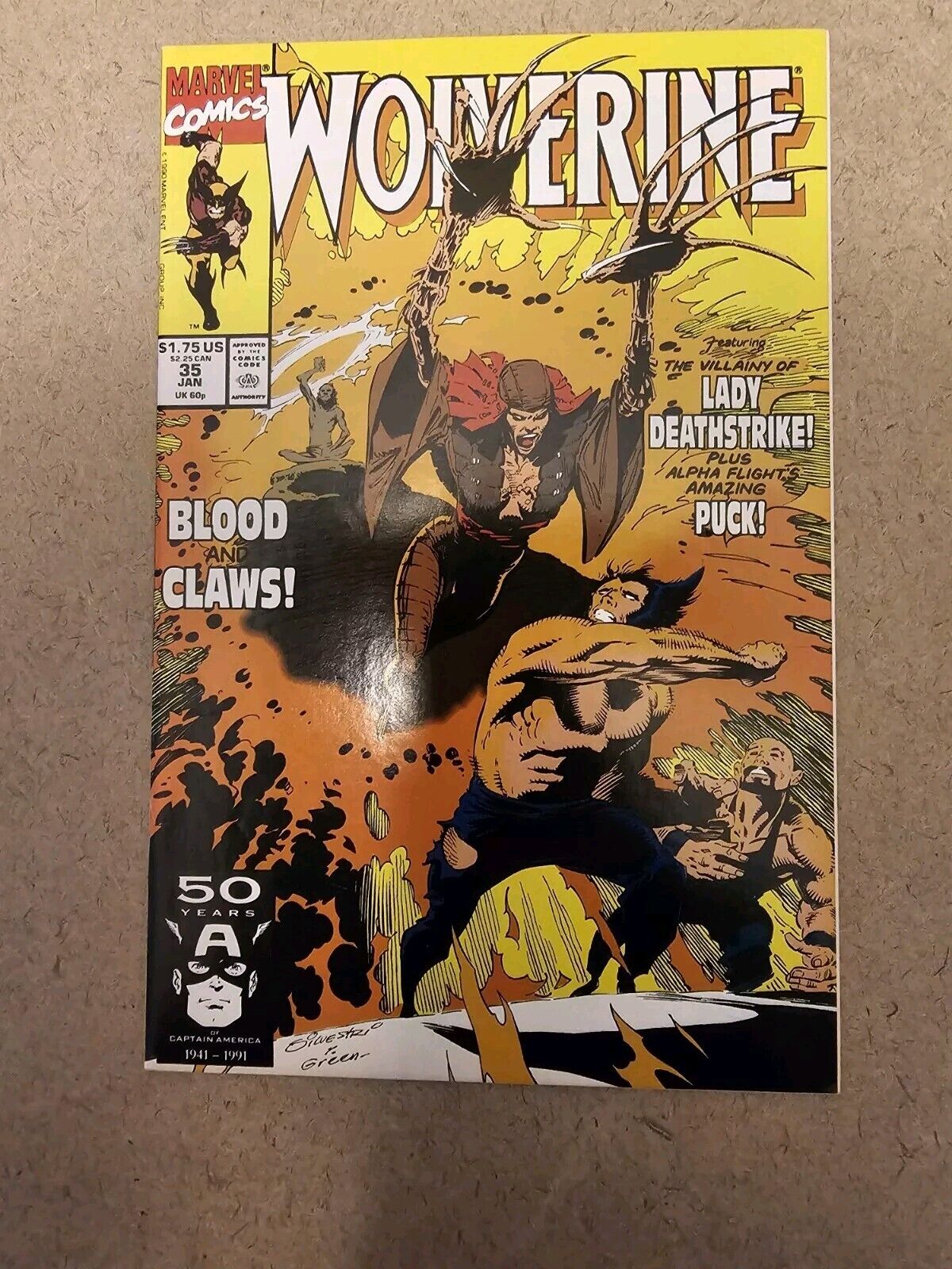 Wolverine #35 (Marvel Comics January 1991)