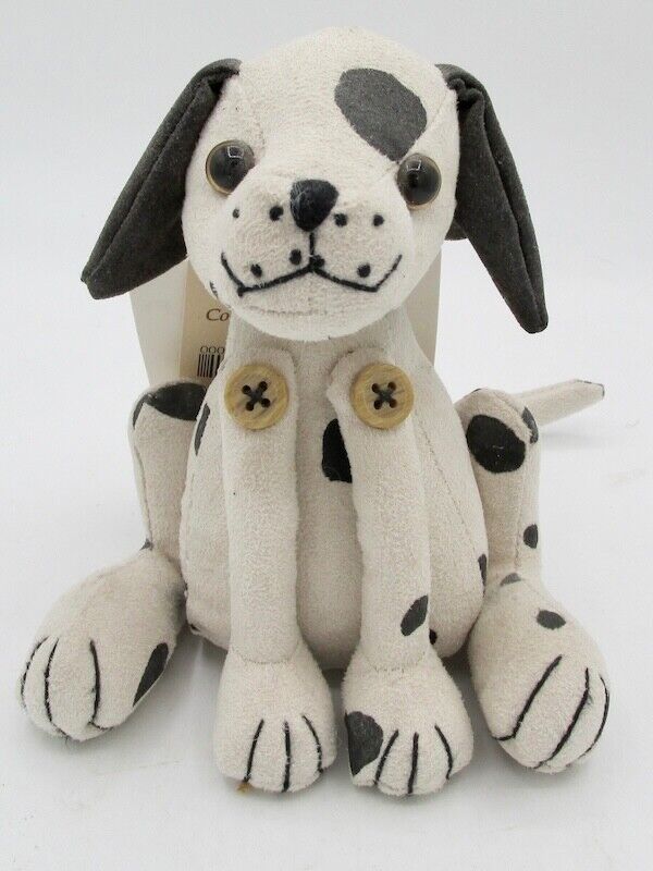 Coldwater Creek Dora Designs Faux Suede DALMATION Paperweight Original Tags