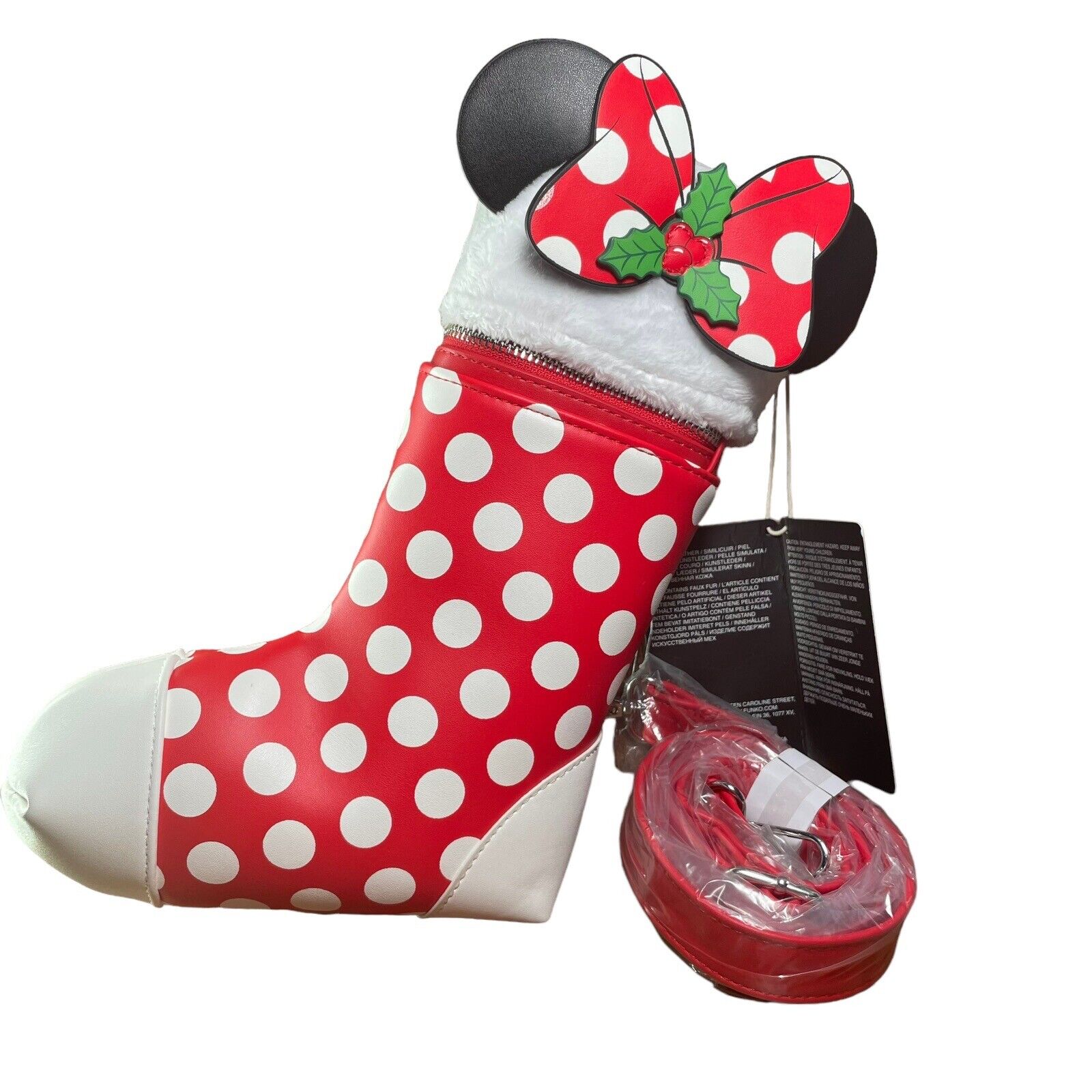 Loungefly X Disney Minnie Mouse Christmas Stocking Crossbosy NEW