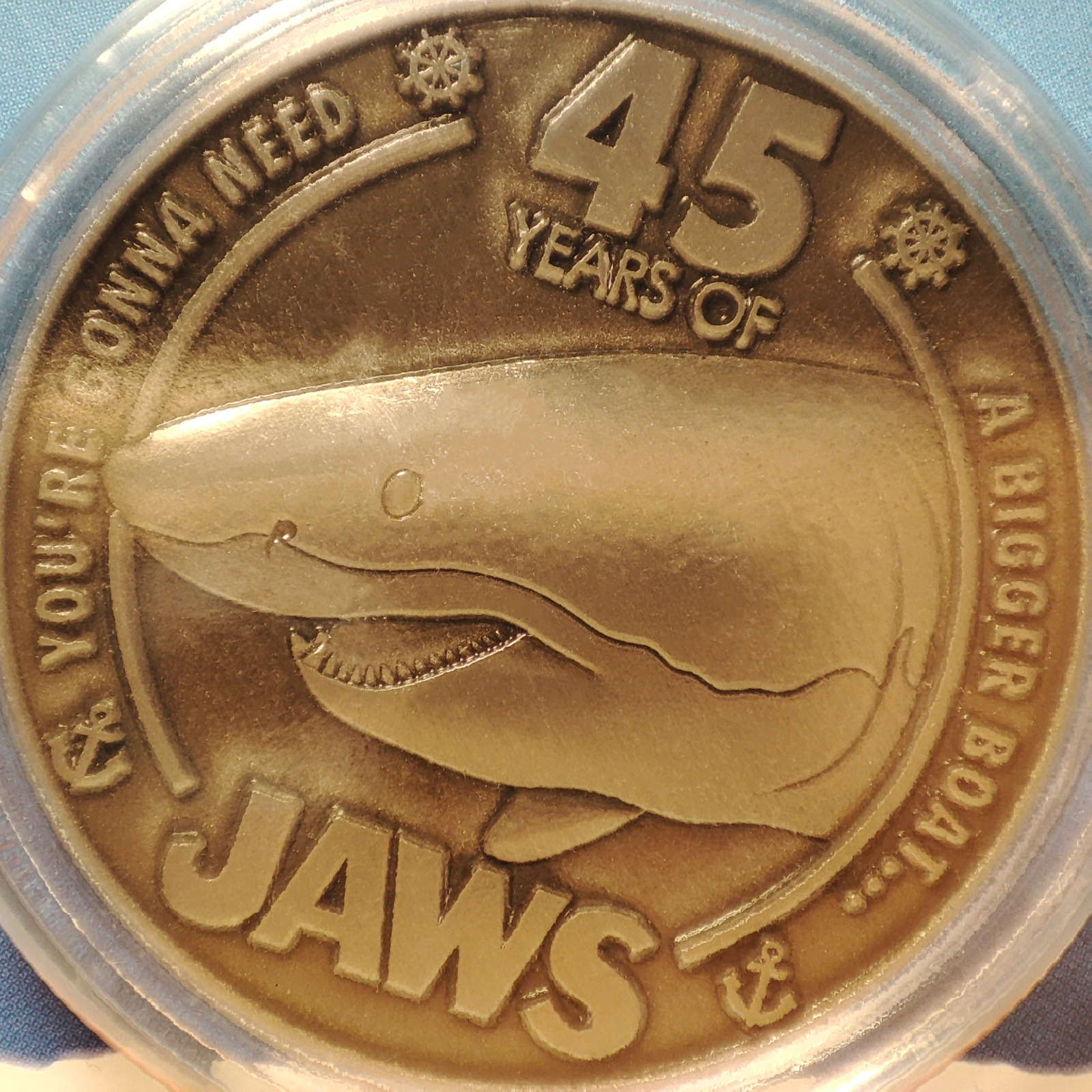 Jaws 45th Anniversary Limited Edition Metal Coin Official Movie Collectible