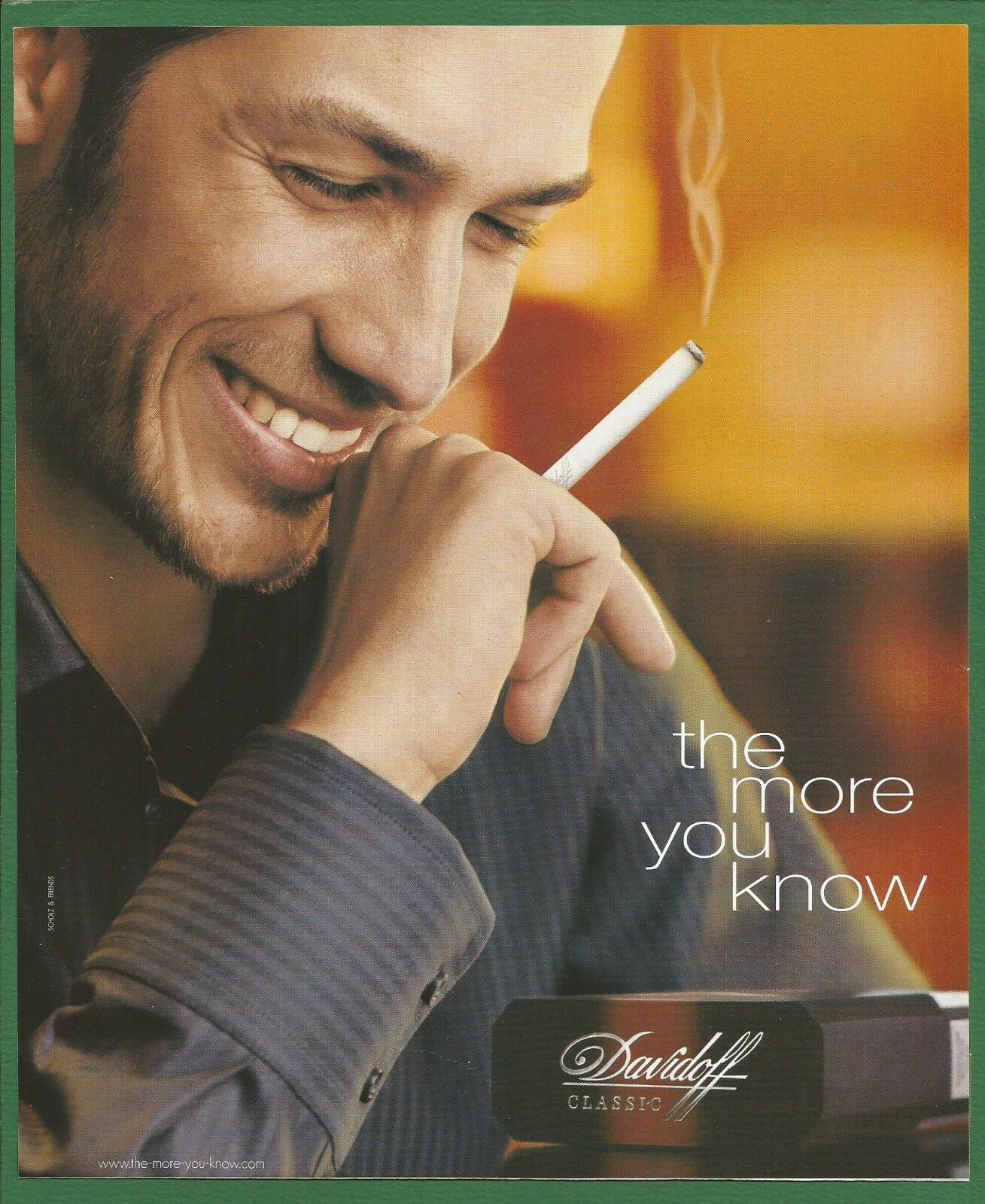 DAVIDOFF CLASSIC cigarettes  - 2005 Print Ad