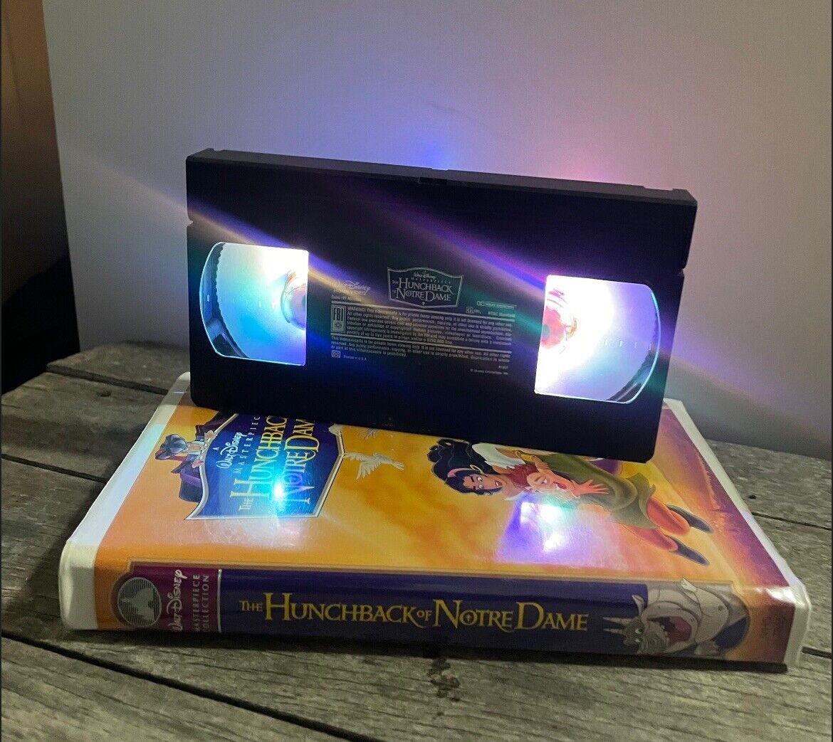 Hunchback Of Notre Dame Classic Walt Disney Custom Led VHS Lamp Man Cave