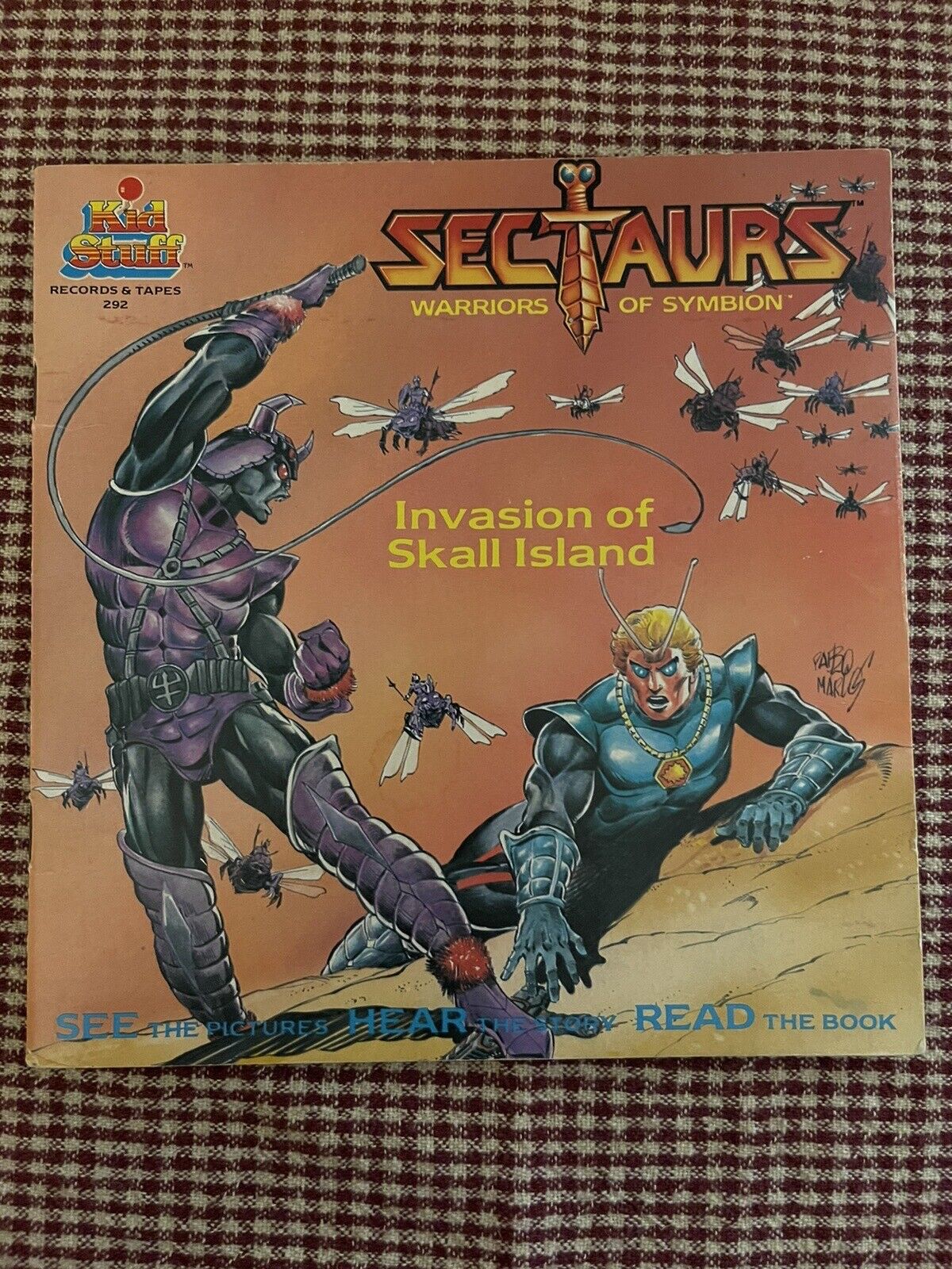 Vintage 1985 Coleco Sectaurs Invasion Of Skall Island Story Book Only No Record