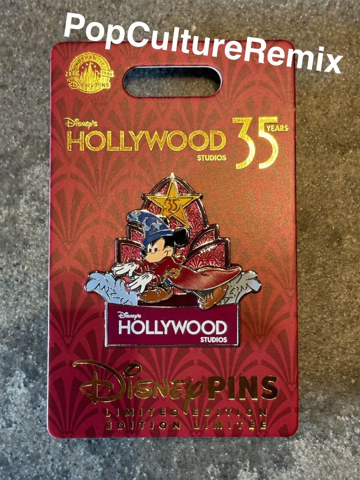 2024 Disney Parks Hollywood Studios 35th Anniversary Sorcerer Mickey LE Pin