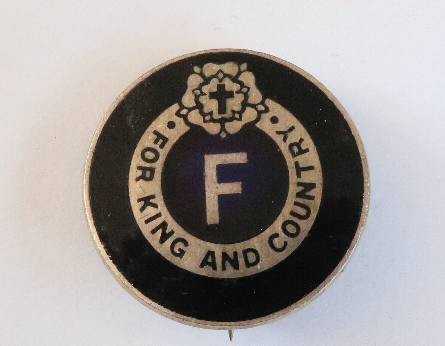 Vintage SCARCE early pre 1934 pattern British Fascists Membership enamel badge