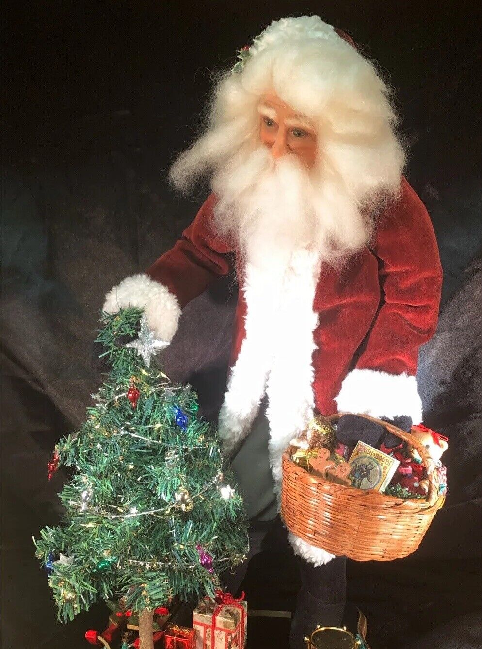 Santa Claus Doll Handmade~ Jill Jenkins Original~ Christmas British Designer