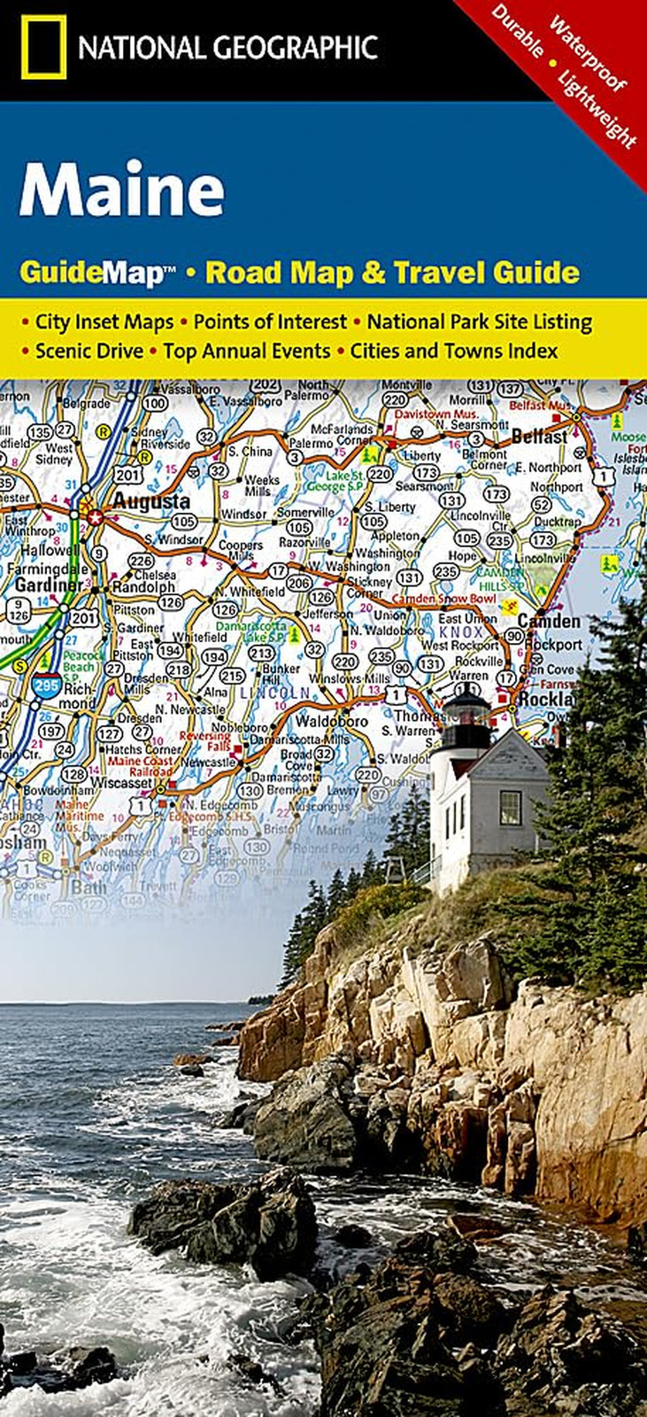 Maine Map (National Geographic Guide Map) - NEW