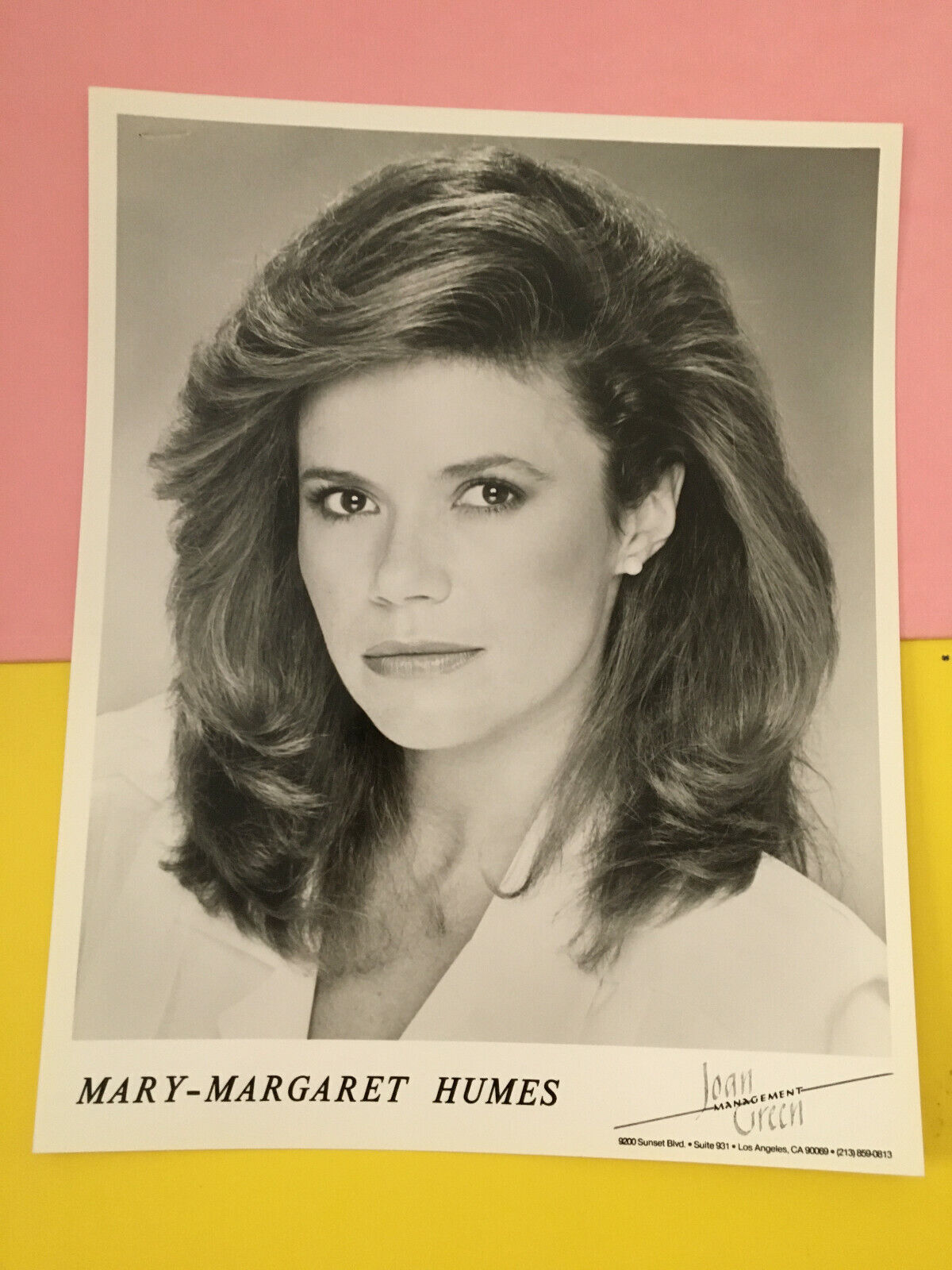 Mary Margaret Humes B&W 1 . original talent agency headshot photo