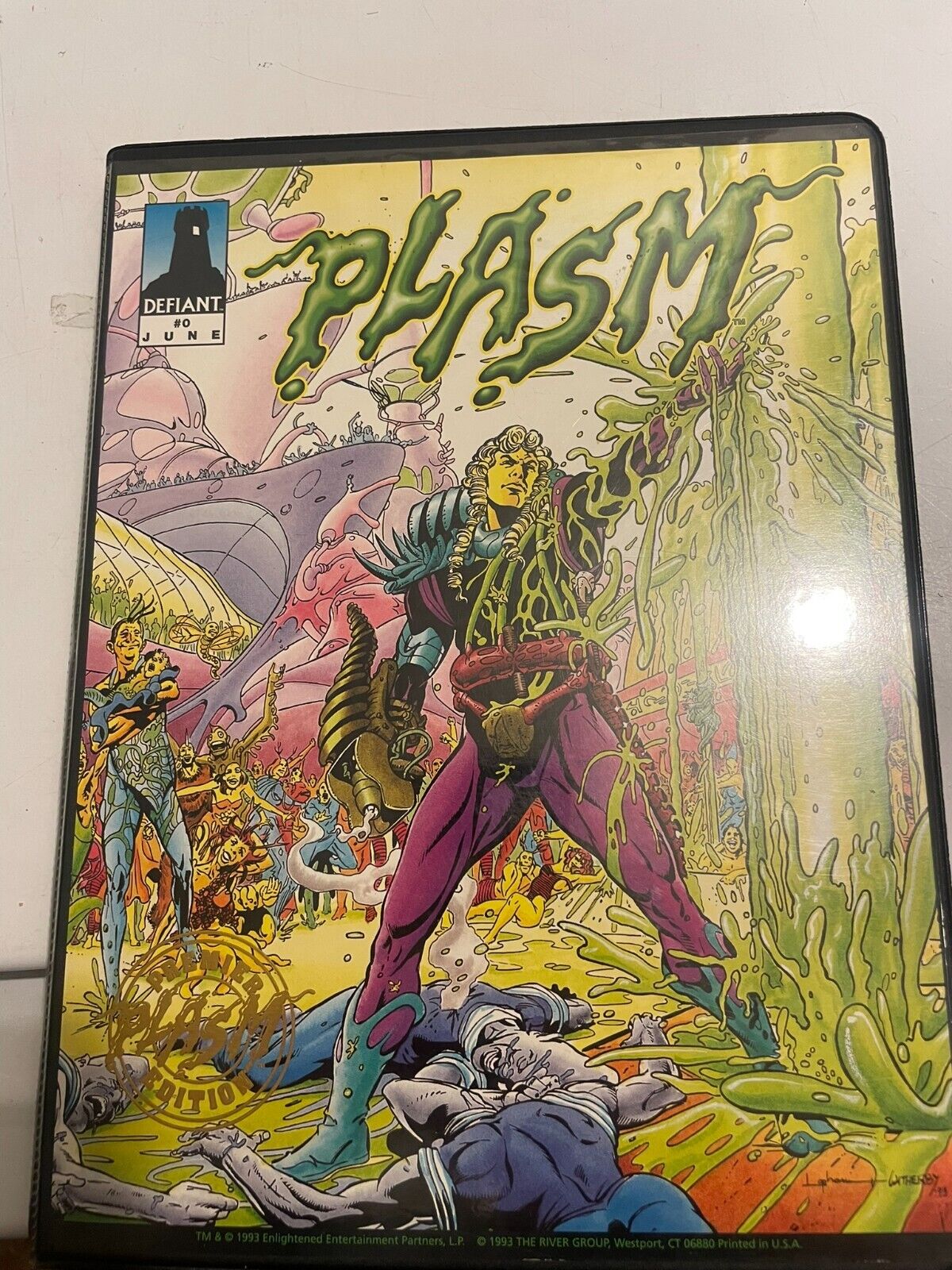 Plasm #0 Trading Card Binder - Defiant Comics COMPLETE BASE TRADING CARD SET