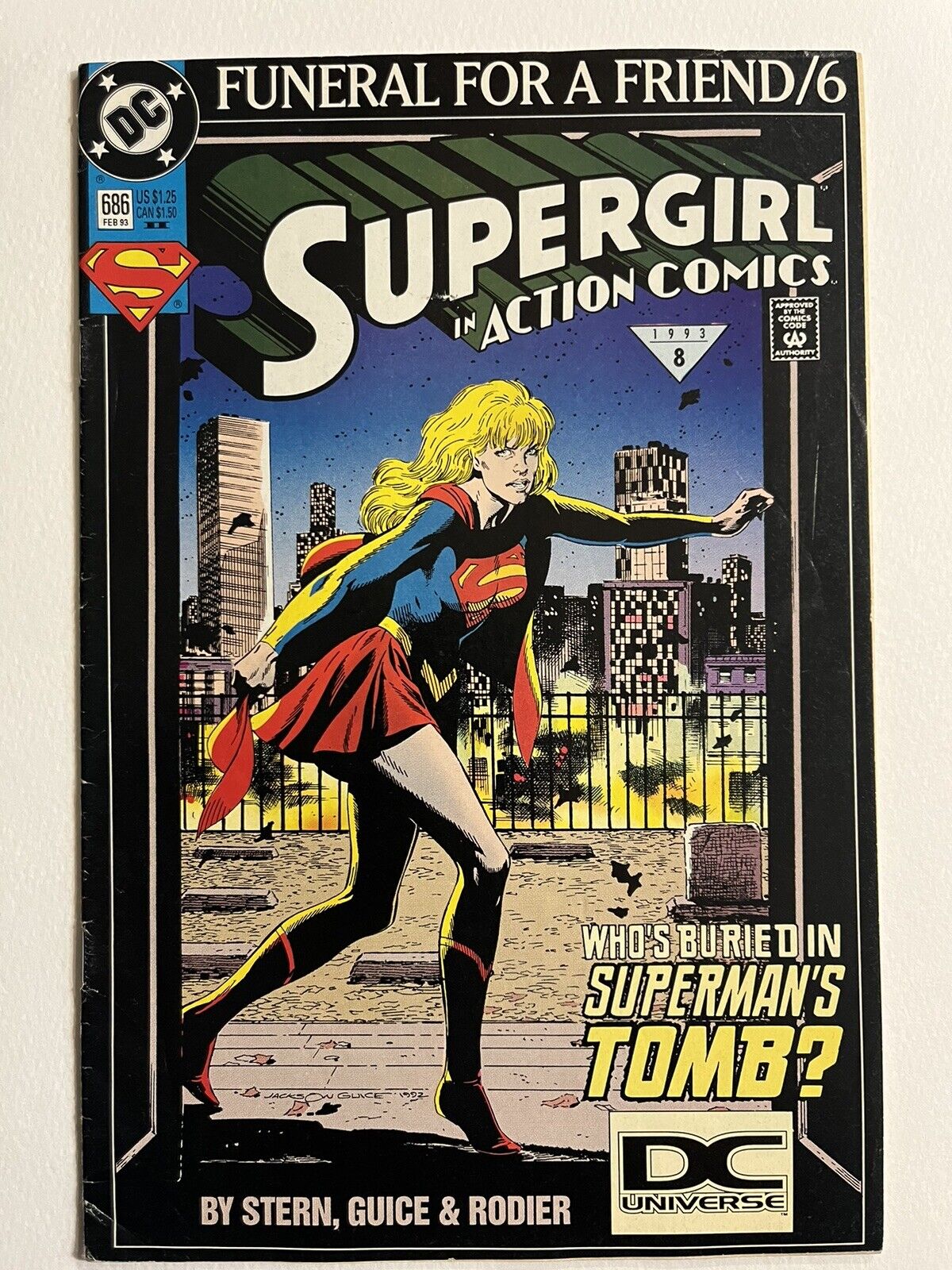 DC LOGO Supergirl #686 Funeral For  A Friend/6 RARE DC Logo 🔥 2nd Print 👀