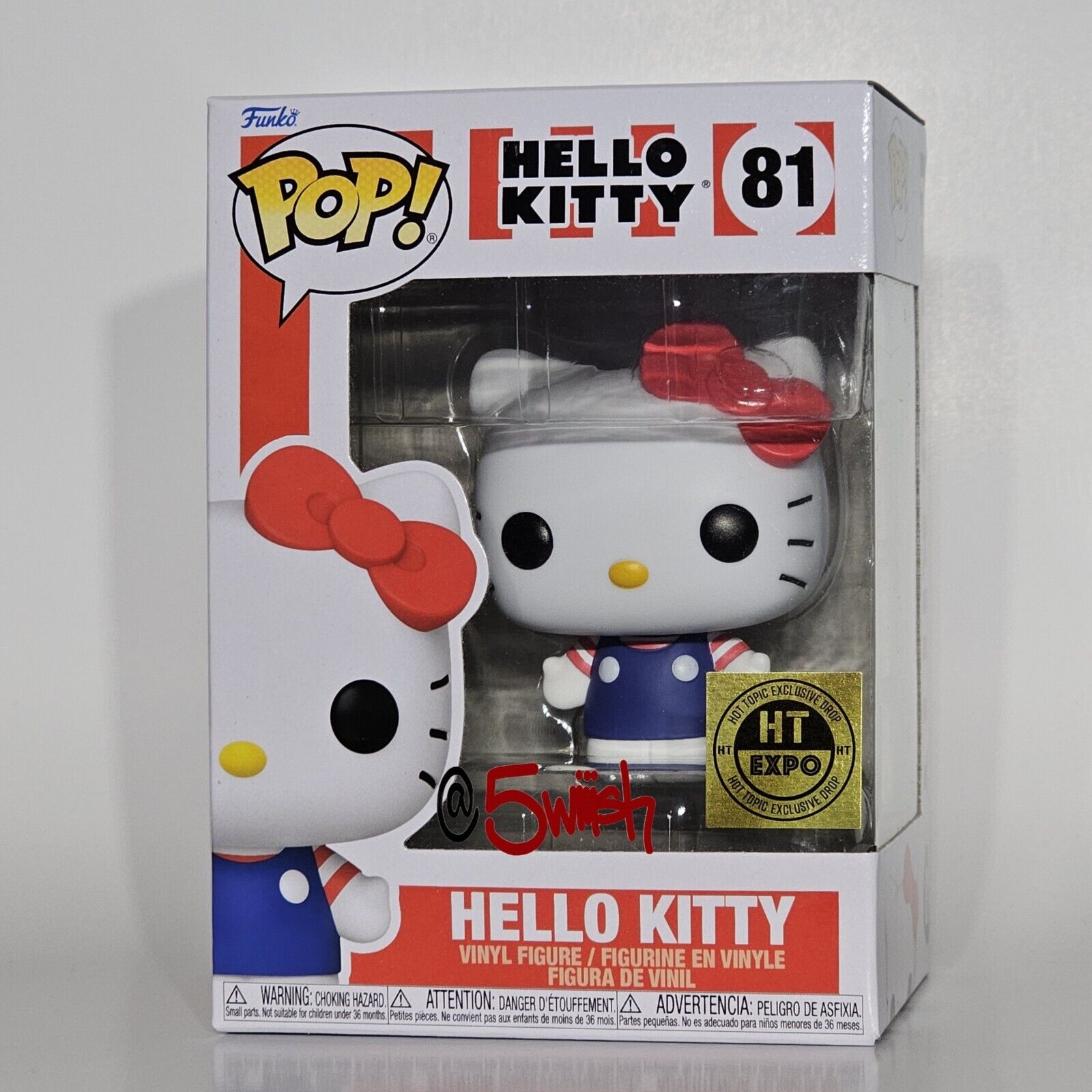 Funko Pop #81 Hello Kitty - Hot Topic Exclusive - w/ Protector