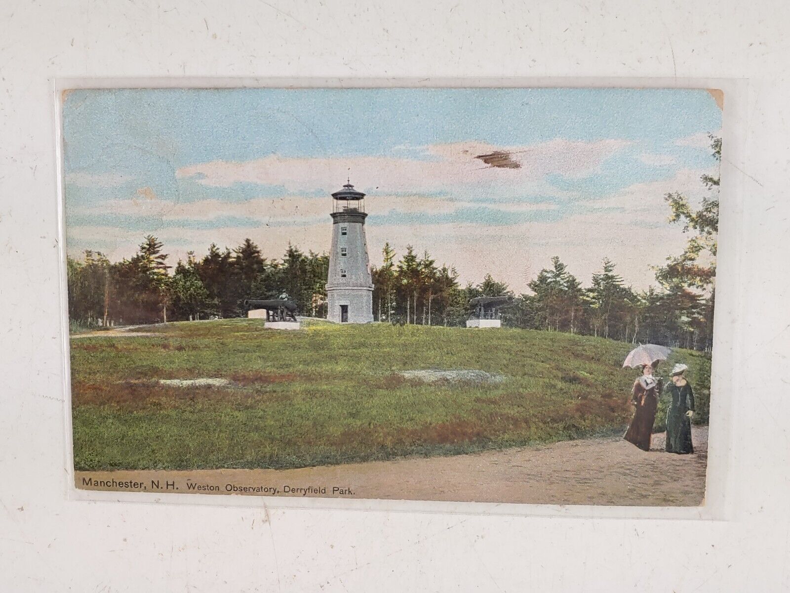 1909 Postcard Manchester NH Weston Observatory Derryfield Park New Hampshire