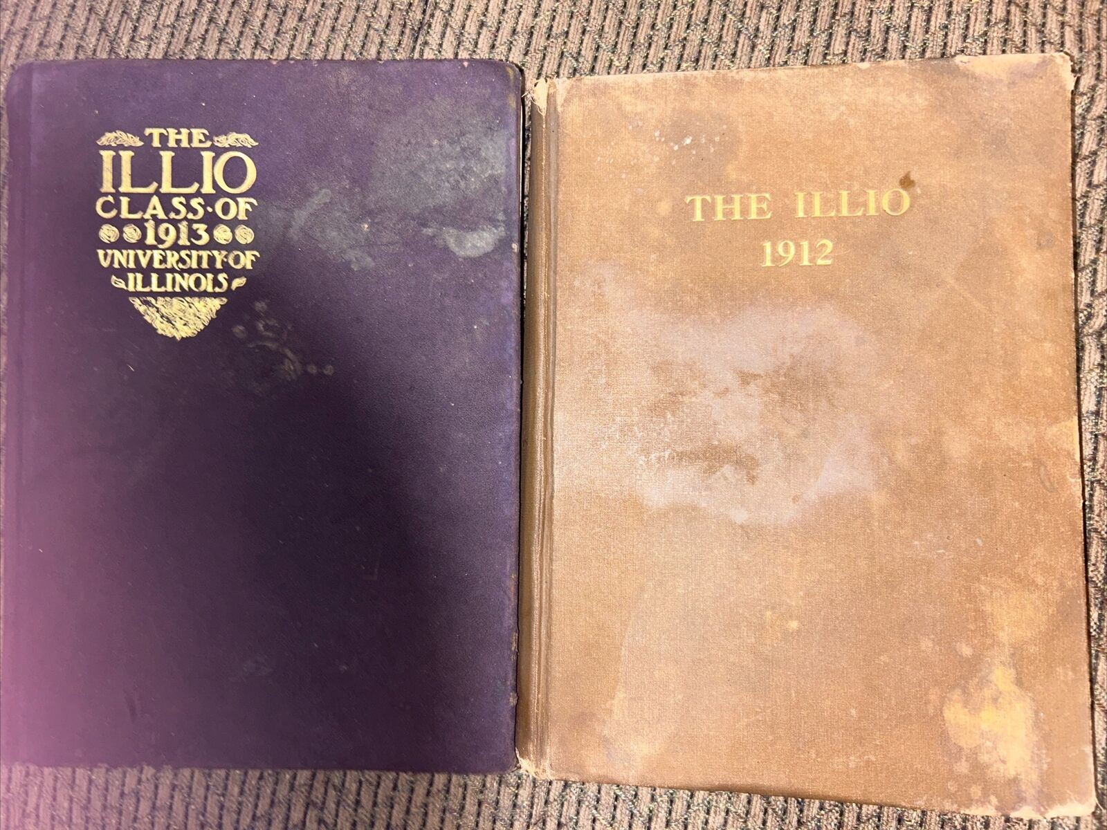 University of Illinois Urbana-Champaign Yearbook 1912 and 1913 The Illio, Accept