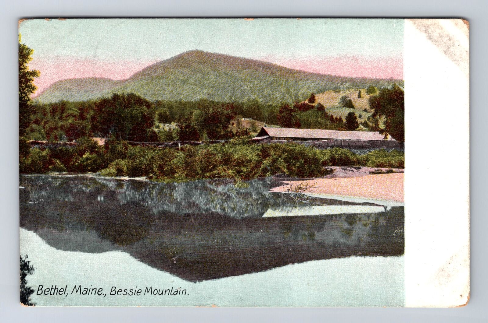 Bethel ME-Maine, Bessie Mountain, Antique, Vintage c1909 Postcard