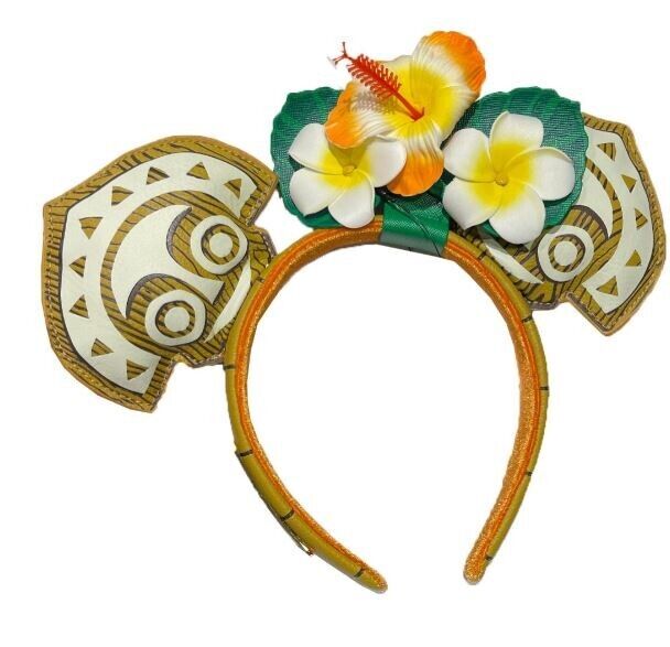Disney Parks 50th Anniv Loungefly Polynesian Resort Minnie Ears Headband New