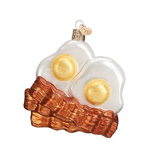 Old World Christmas Ornaments: Glass Blown Ornaments for Bacon And Eggs