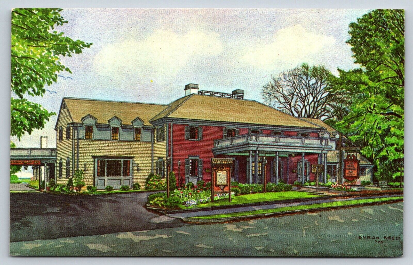 Daniel Webster Inn Sandwich Village Massachusetts Vintage Postcard