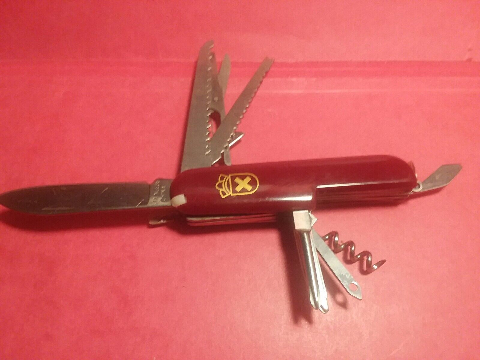 LOT 711  SALE REDUCED PRICE Swiss Army Type Knife w/at least 13 Features SALE