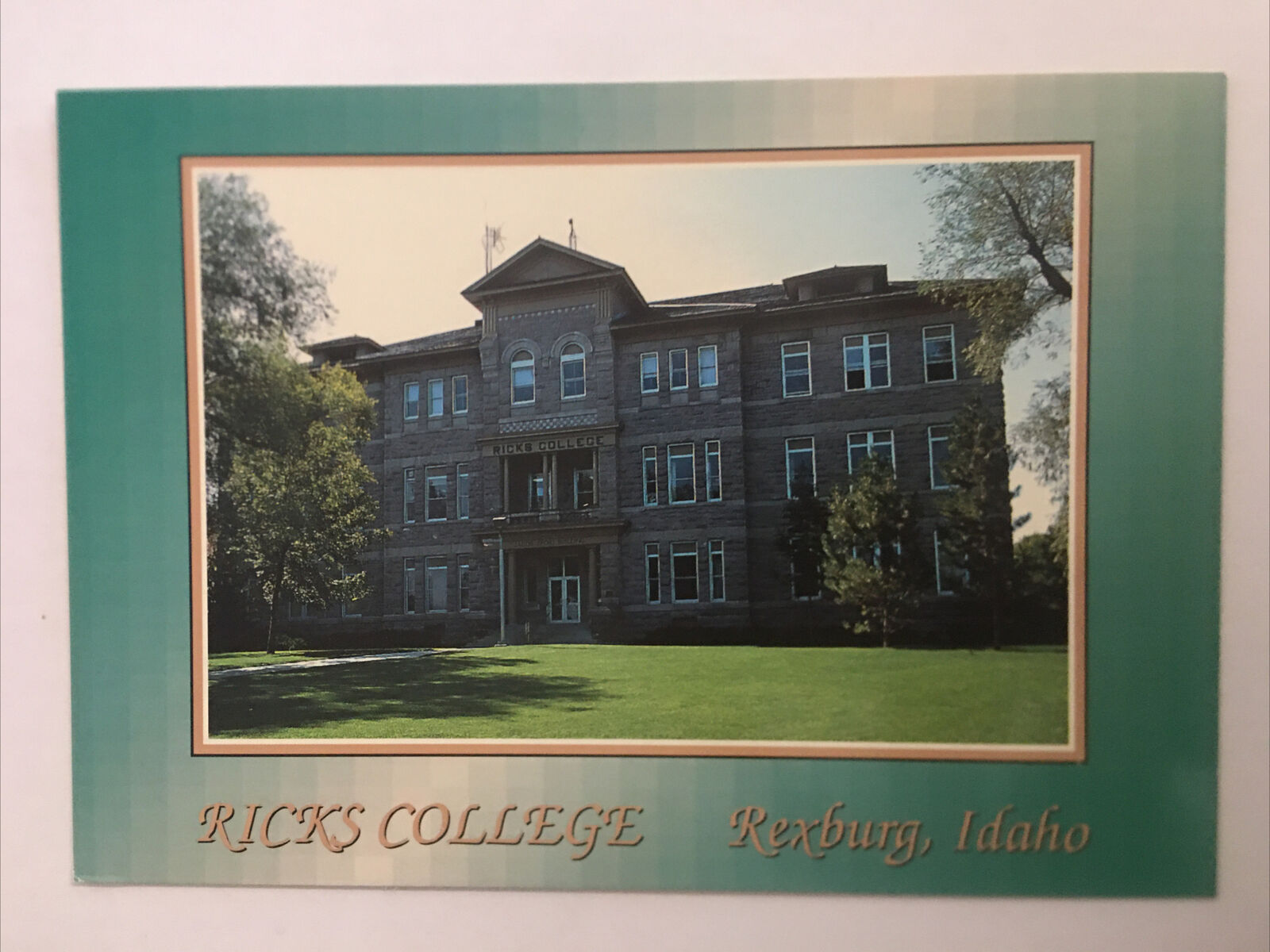Ricks College Rexburg Idaho Vintage Postcard