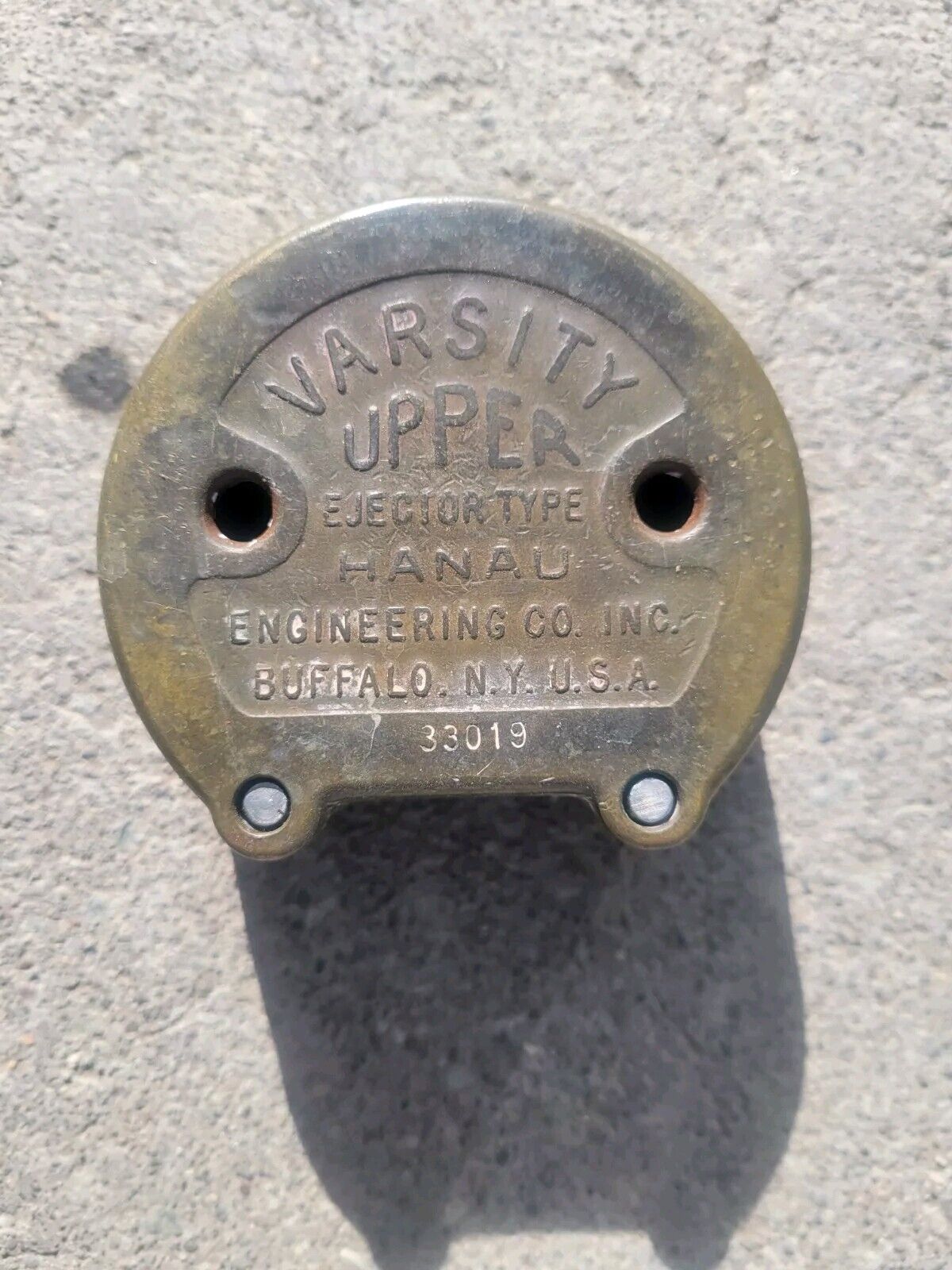Vintage Hanau Varsity Upper Ejector Type Brass Dental Denture Flask Mold