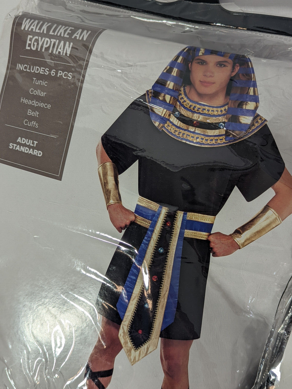 Walk Like an Egyptian MENS Adult STANDARD COSTUME #999 Halloween NEVER USED NEW
