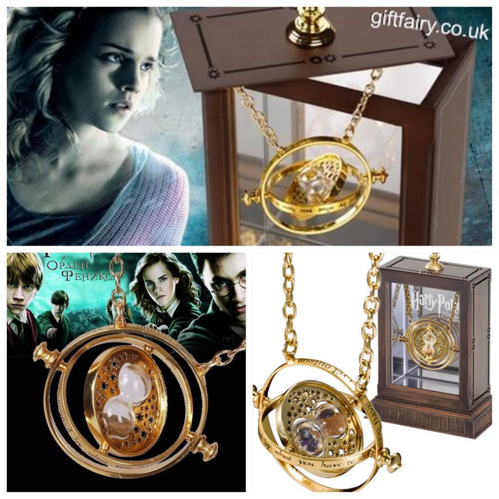 Official Genuine Harry Potter 24K plated Hermione Time Turner Necklace- Noble