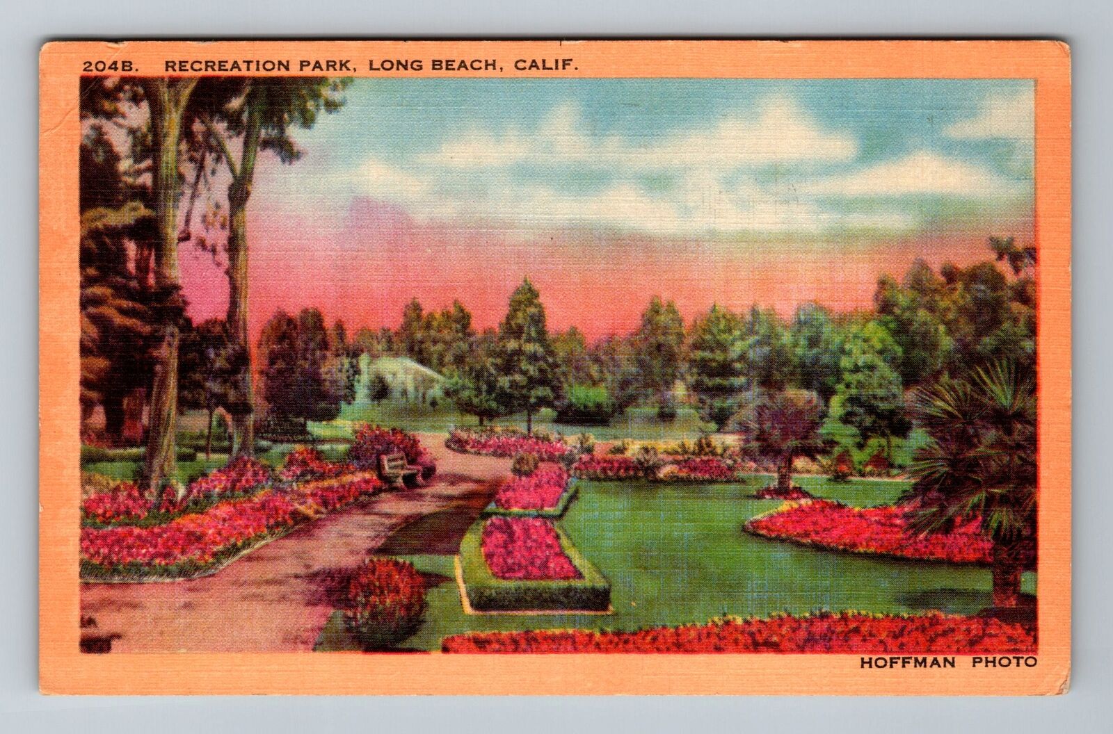 Long Beach CA-California, Recreation Park Vintage c1949 Souvenir Postcard
