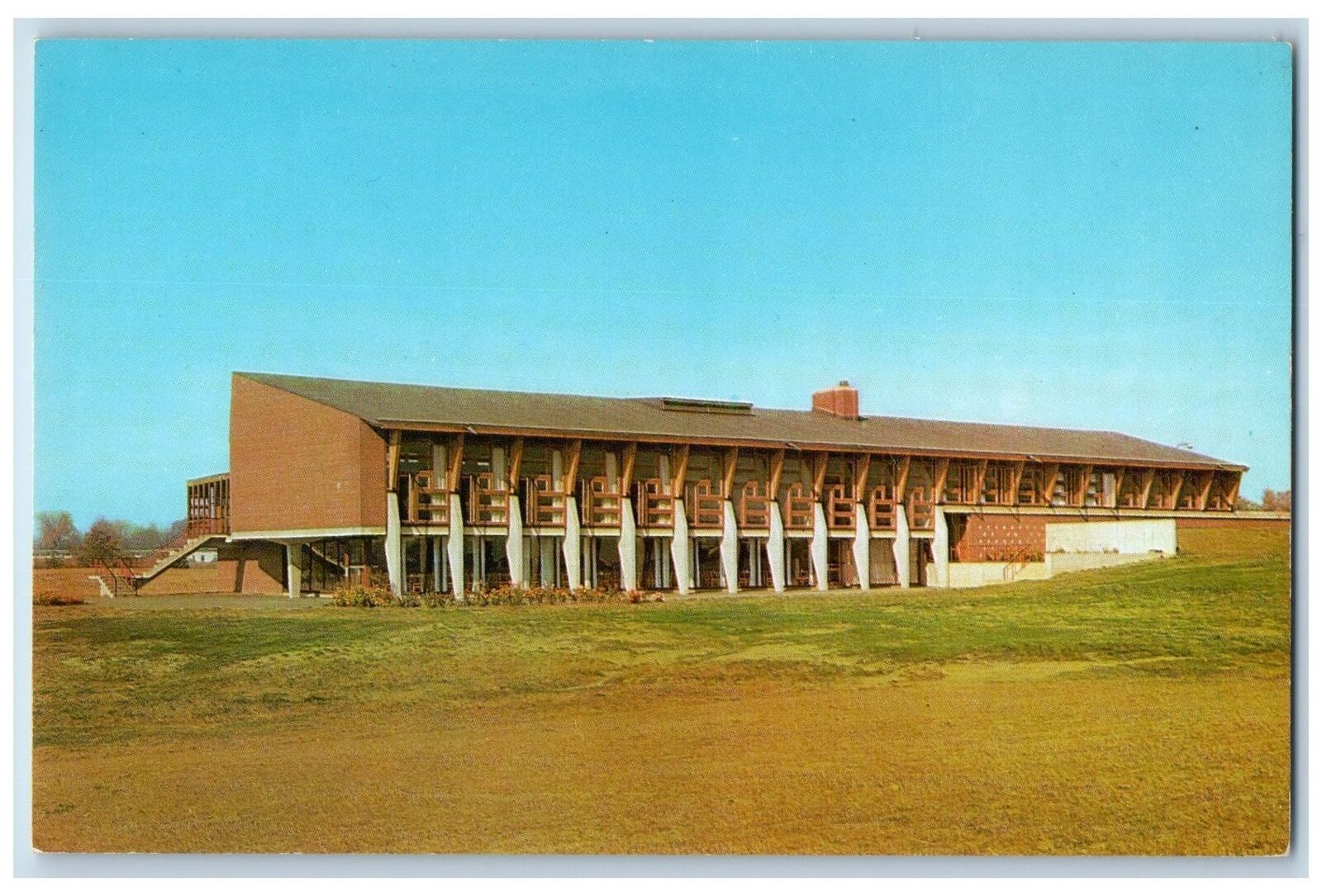 c1960s Valparaiso University Scene Union Valparaiso Indiana IN Unposted Postcard