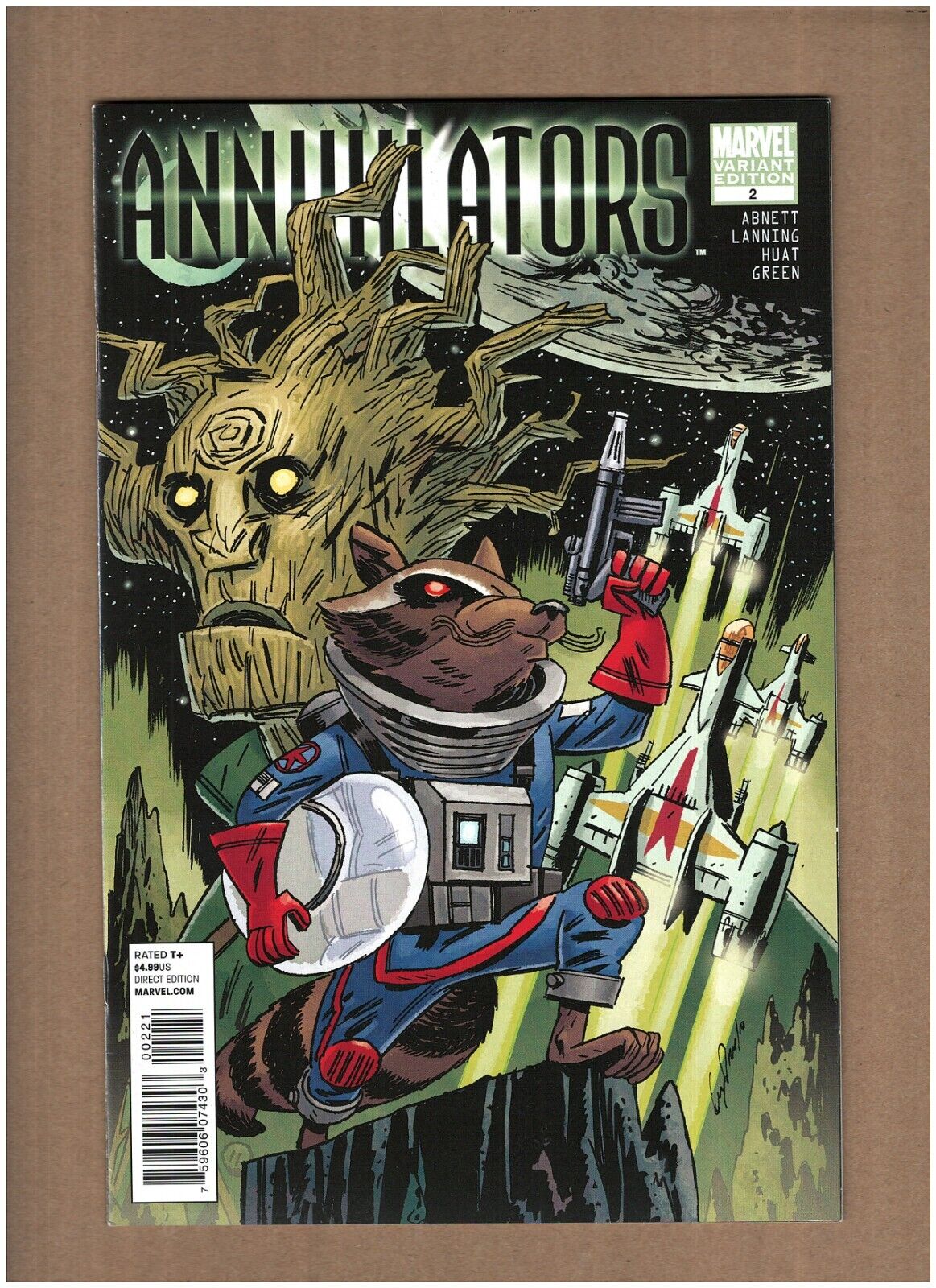 Annihilators #2 Marvel Comics 2011 Davis Variant Groot Rocket VF/NM 9.0
