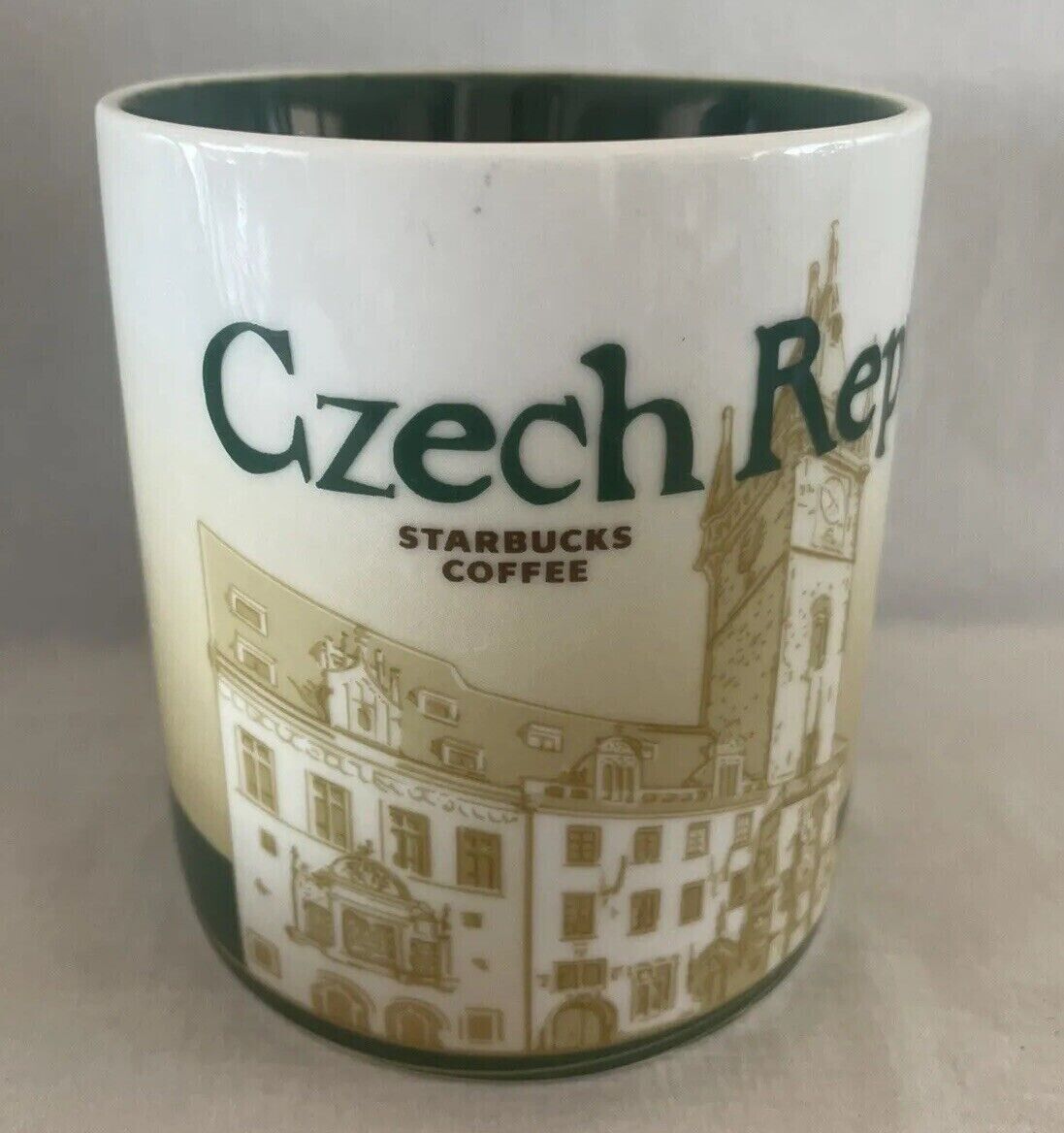 Starbucks Czech Republic Global Icon Collector Series 2010 Coffee Cup Mug 16 Oz.