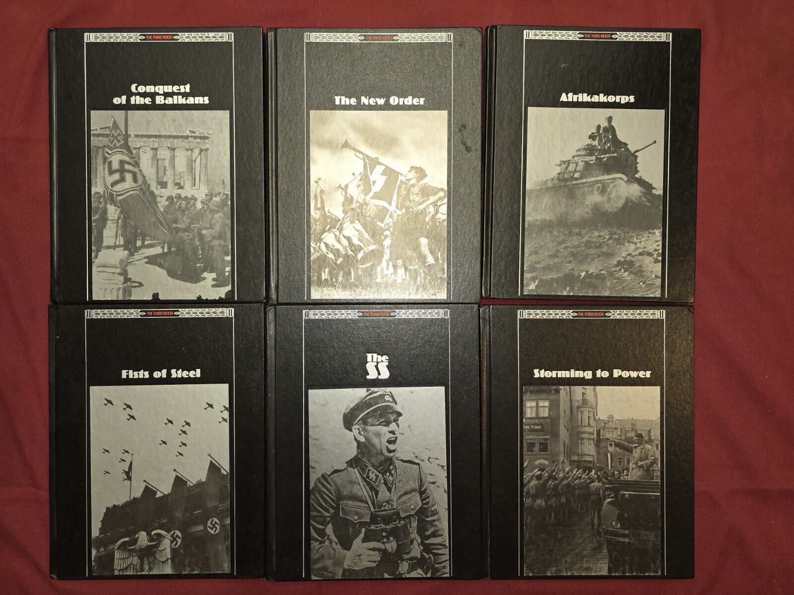 1OO% ORIGINAL WW2 GERMAN HISTORY PICTURES REFERRING BOOKS 6 VOL SET