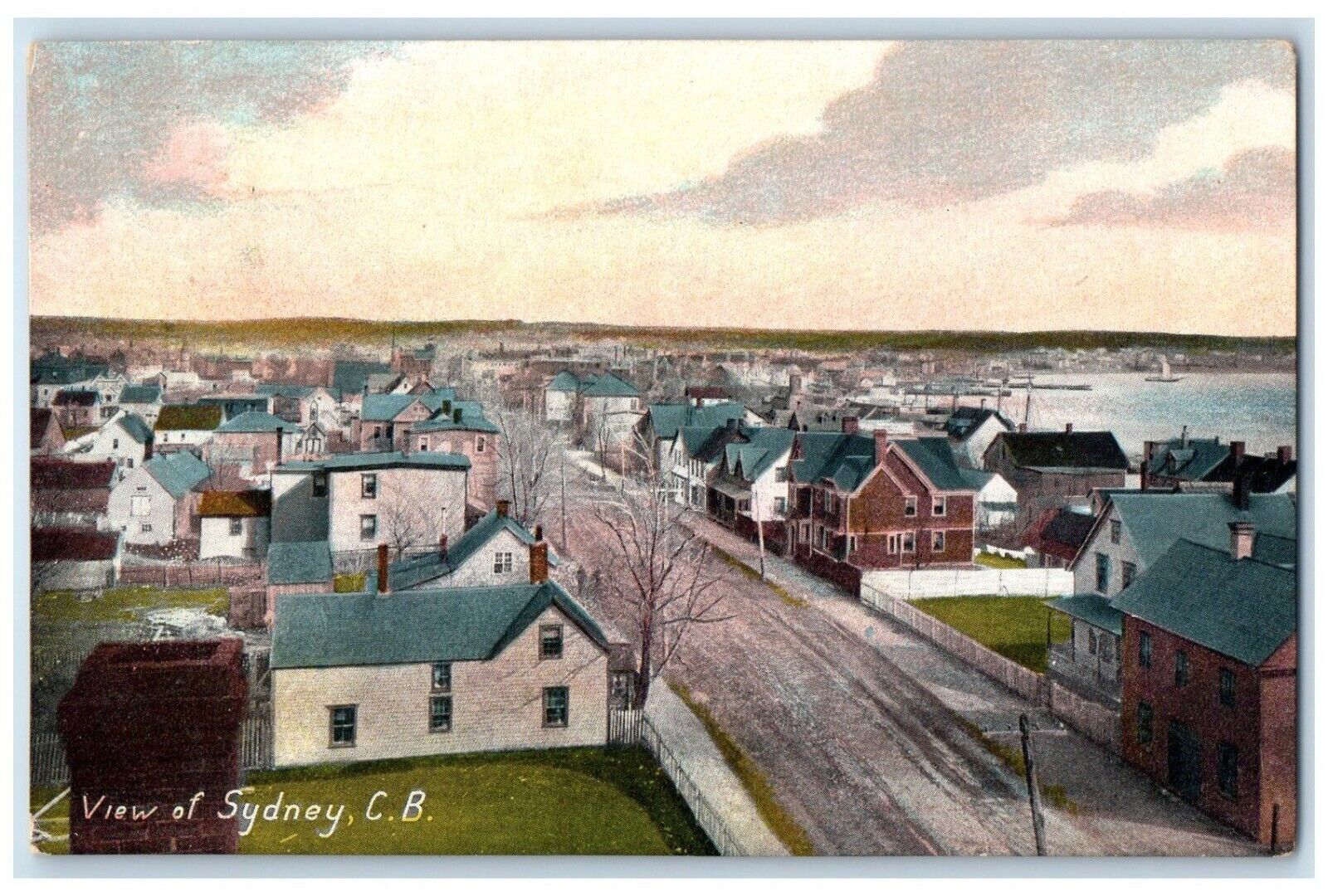 c1910 View of Sidney British Columbia Canada Antique Posted Postcard