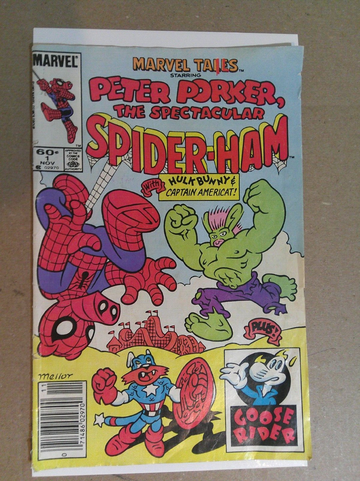 MARVEL TAILS PETER PORKER SPEC. SPIDER-HAM #1 (1983) 1ST APP SPIDER-HAM ~ Fair