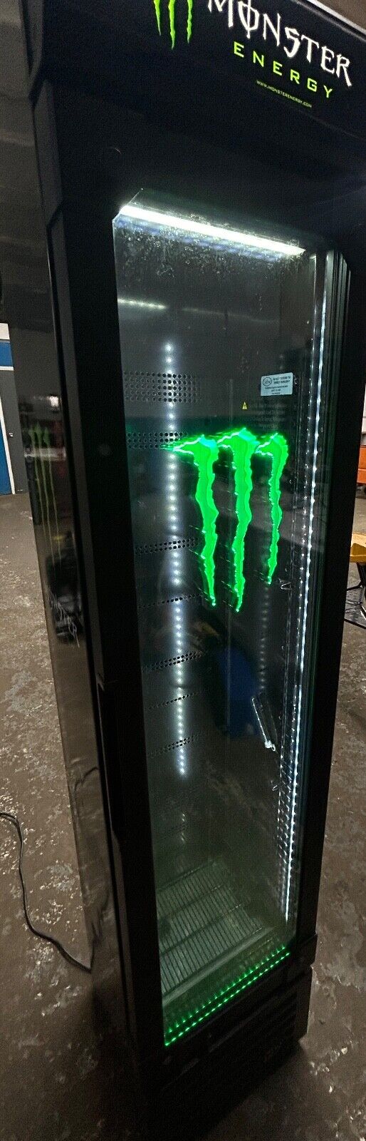 monster energy 6 ft refrigerator