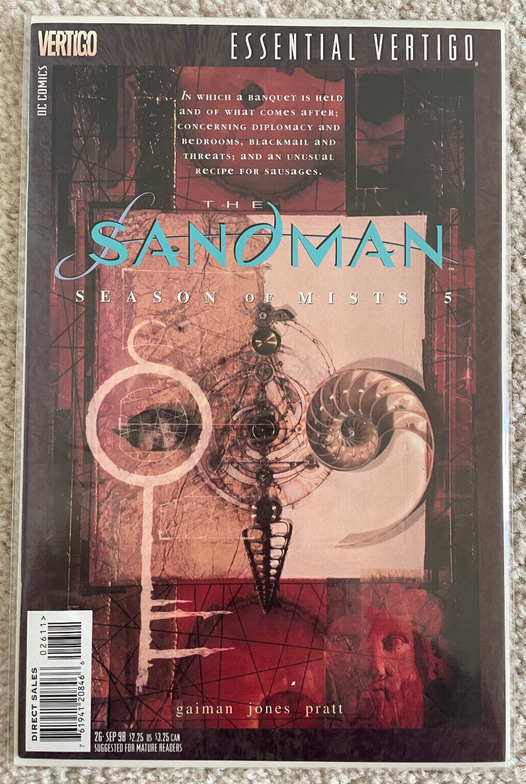 Essential Vertigo: The Sandman #26 DC Comics Vertigo Neil Gaiman September 1998