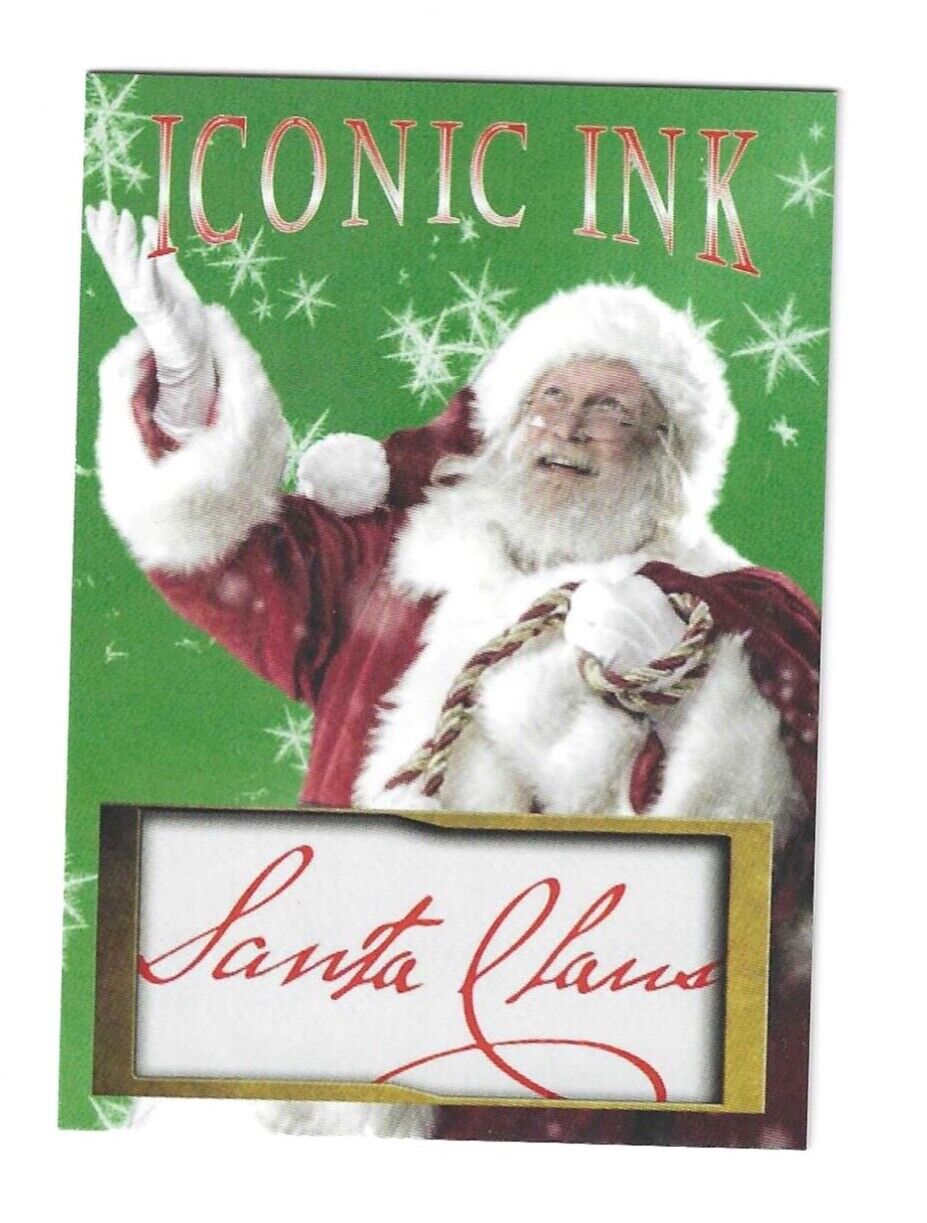 Holiday Santa Claus Iconic Ink facsimile auto novelty trading card - Fun Gift