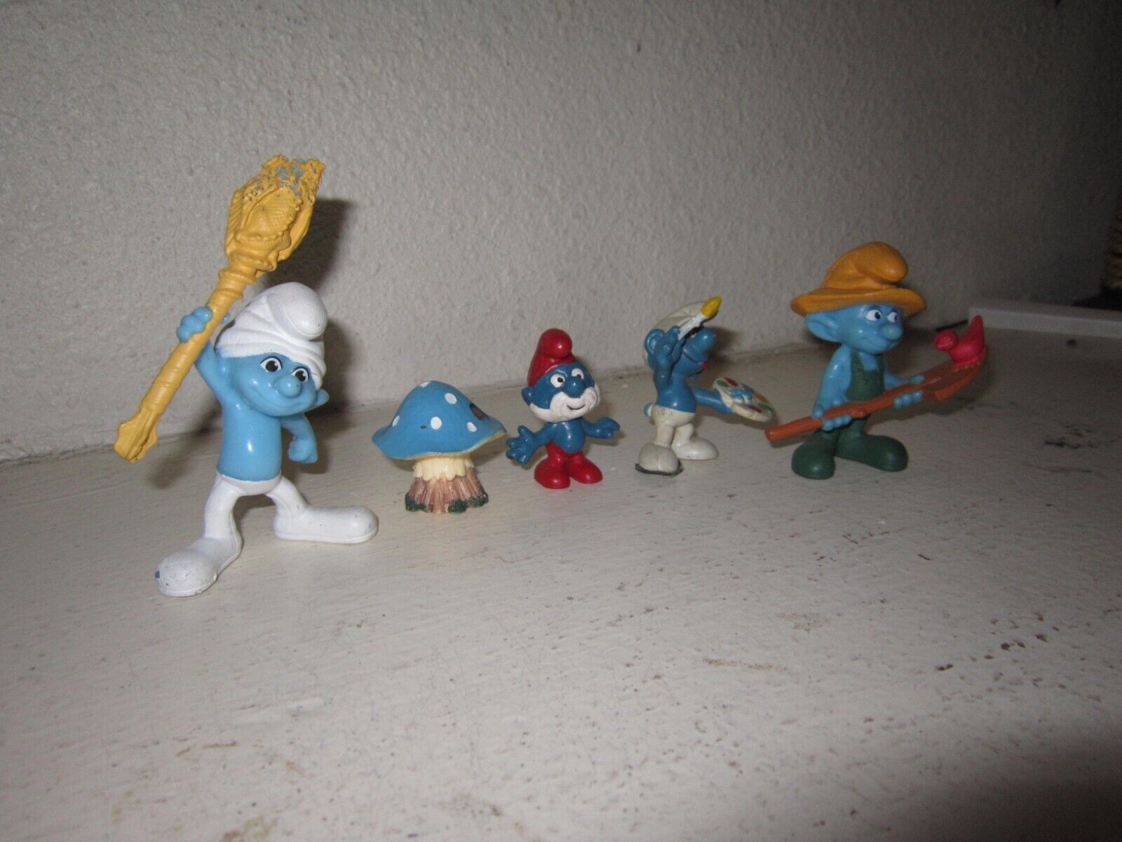 Smurfs Small Figurines Vintage Some Ware Cake Decor, Arts Crafts, Toys etc.,