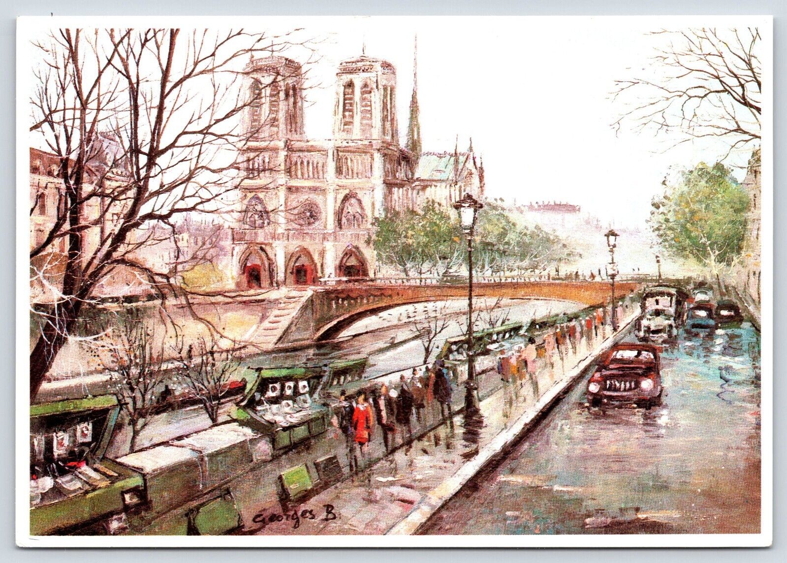 France Paris Notre-Dame Vintage Postcard Continental