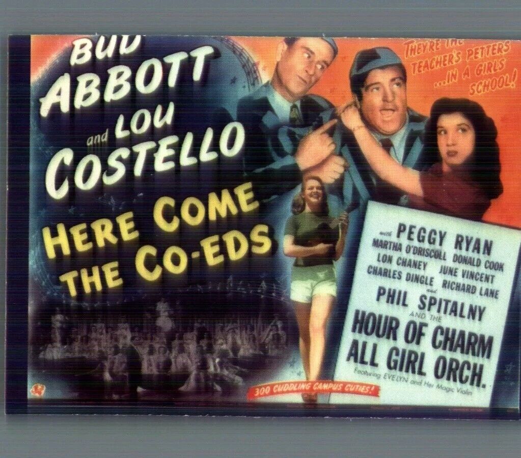 Here Come The Coeds Vintage 1996 Abbott & Costello movie trading card