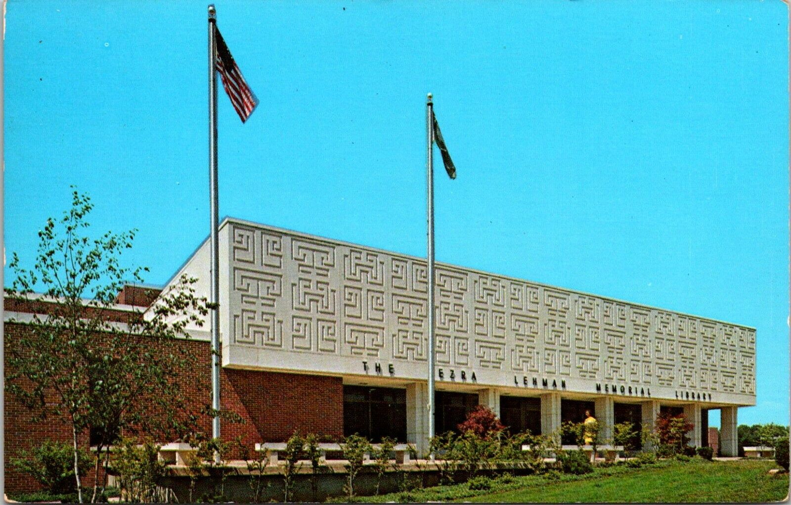 Ezra Lehman Memorial Library; Shippensburg, PA State College Postcard  i2