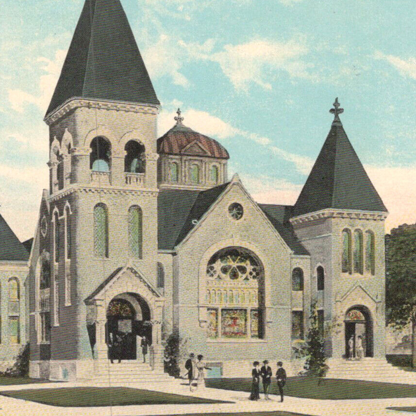 1900s Diamond M.E. ME Methodist Episcopal Church Hazleton Pennsylvania Postcard