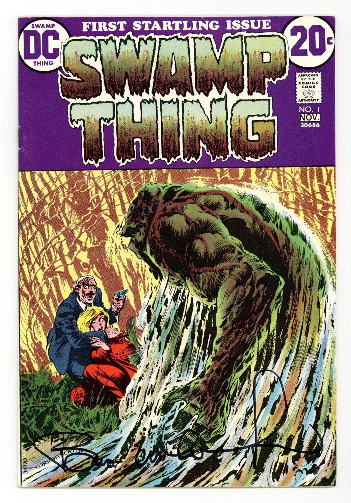 Swamp Thing #1 FN- 5.5 1972 1st app. Alec and Linda Holland, Matt Cable