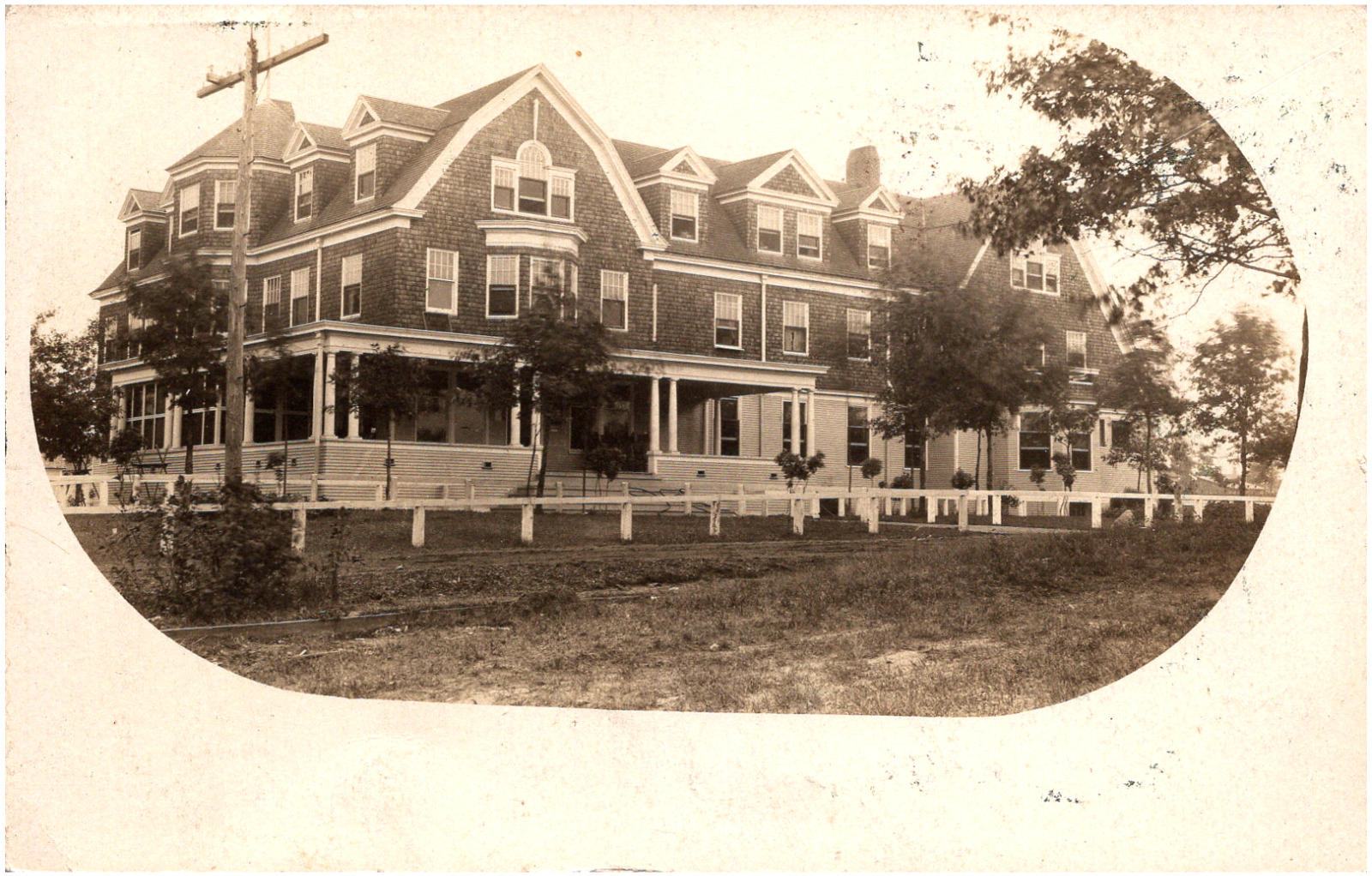 Marlborough Inn Hotel Michigan Company Ghost Town 1907 RPPC Postcard Rare Photo