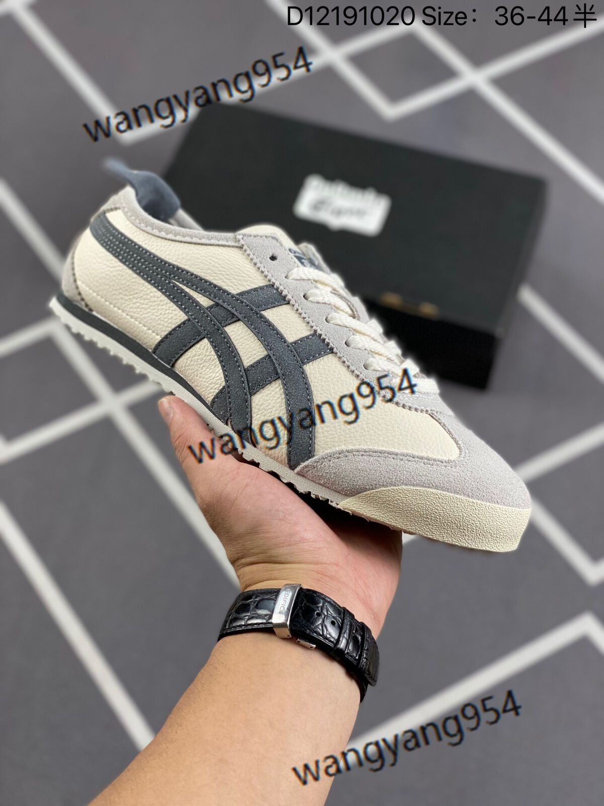 Classic Unisex Onitsuka Tiger MEXICO 66 Shoes Beige/Grey Women Men Sneakers