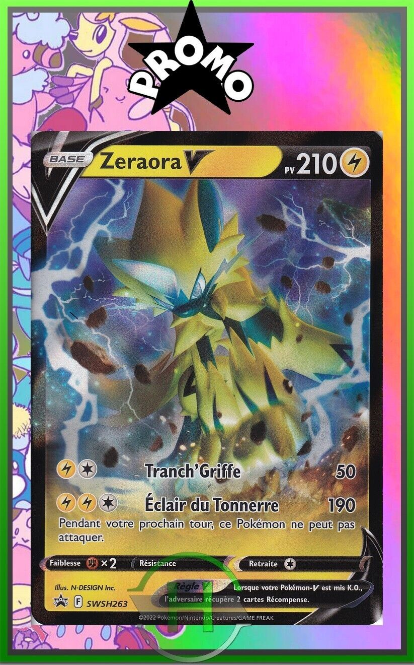 Zeraora V - Combat V - SWSH263 - New French Pokemon Card
