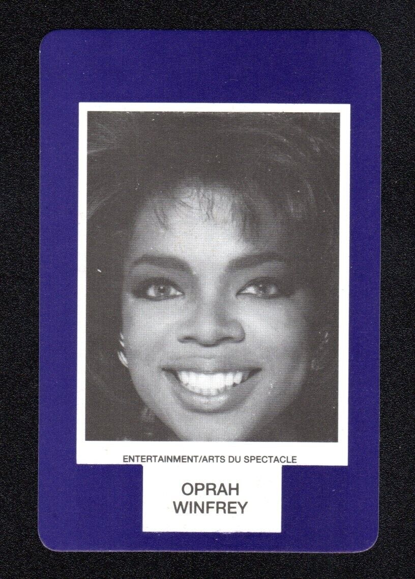 Oprah Winfrey Actress 1993 Face To Face Game Card Canadian Issue