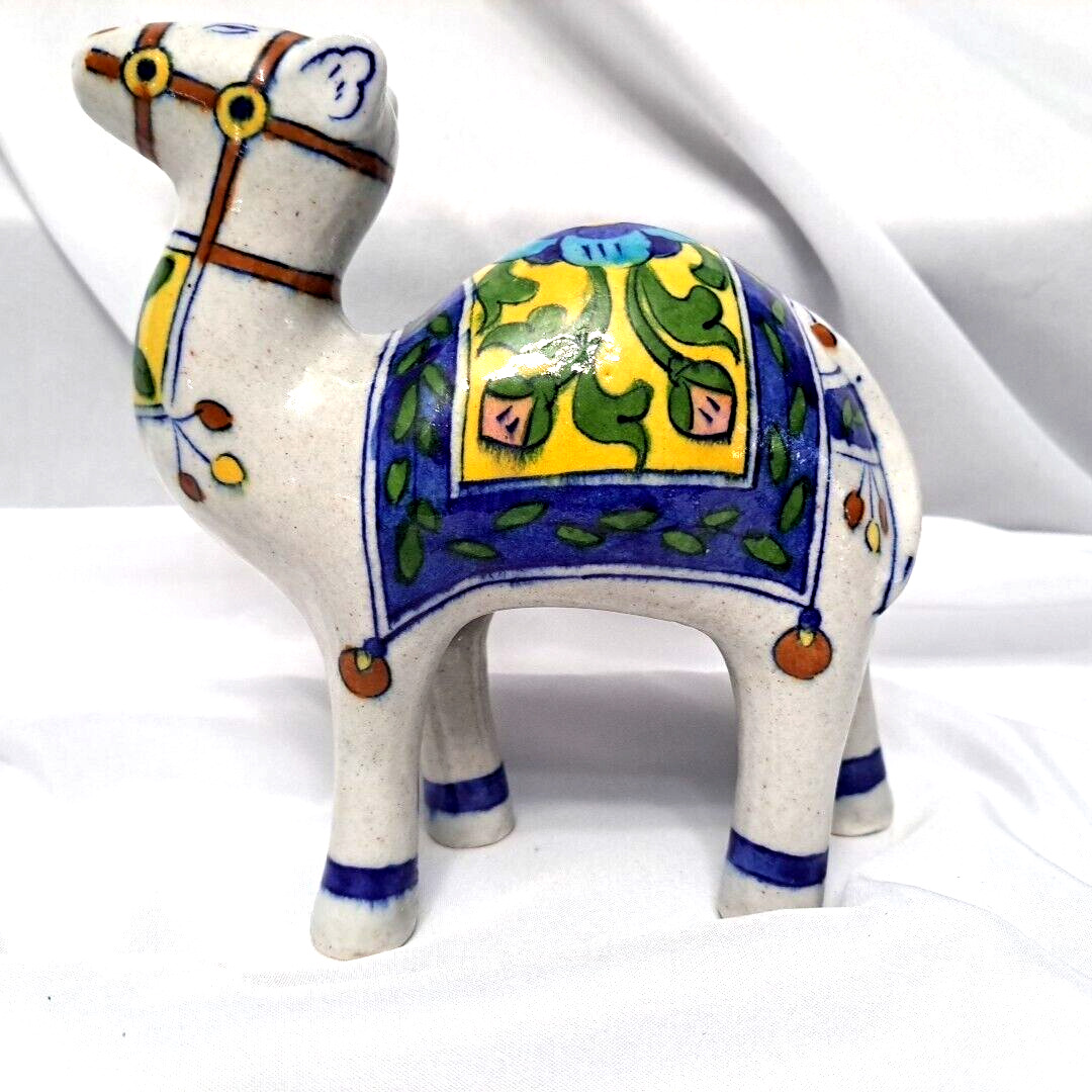 Vintage Royal Arabian Heritage Ornate Ceramic Camel Figurine Mid-Century-Modern