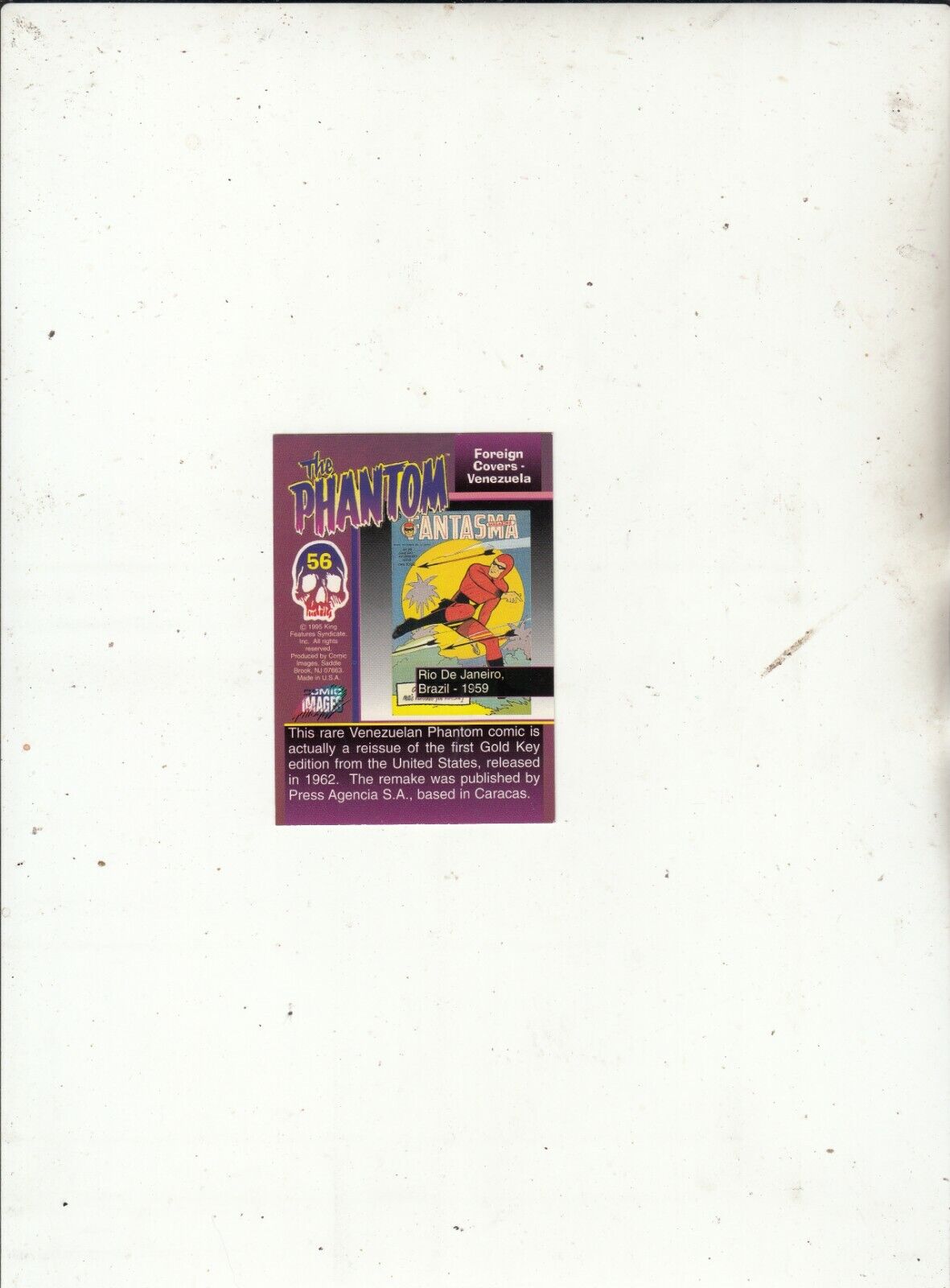 Rare-The Phantom-1995-Comic Images Trading Card-[No 56]-L6238-Card