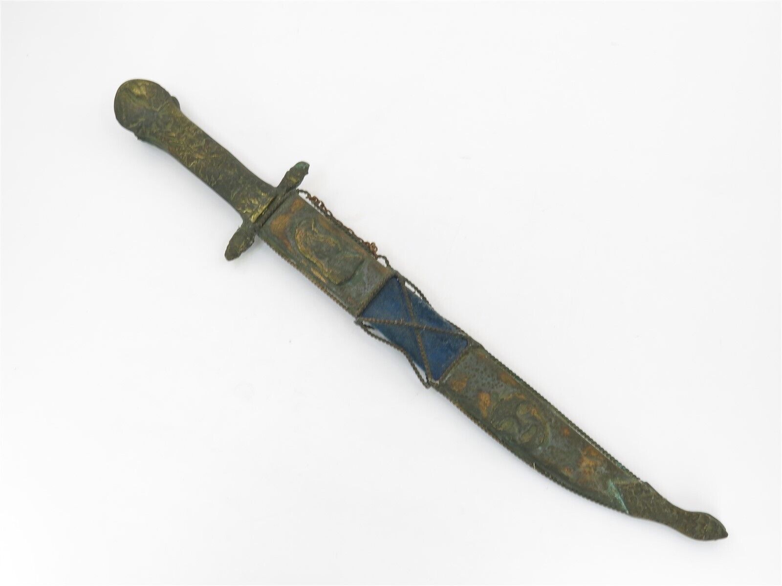 Antique Greek 1821 Dagger in Sheath 13.75\