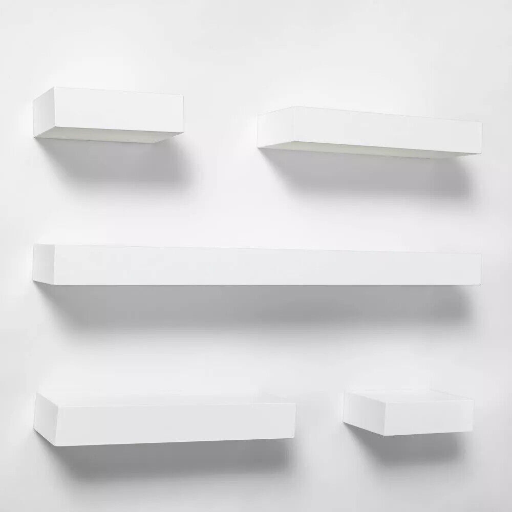 5pc Modern Wall Shelf Set - Threshold™ White